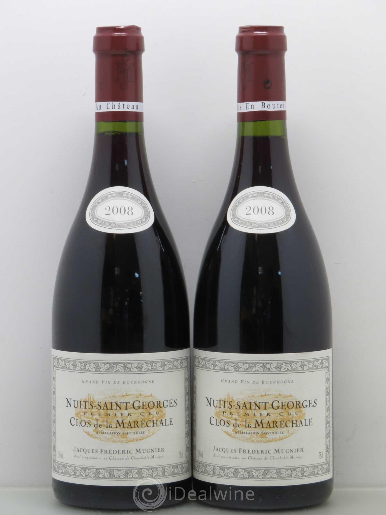 Nuits-Saint-Georges 1er Cru Clos de La Maréchale Jacques-Frédéric Mugnier 2008 - Lot de 2 bouteilles - 0