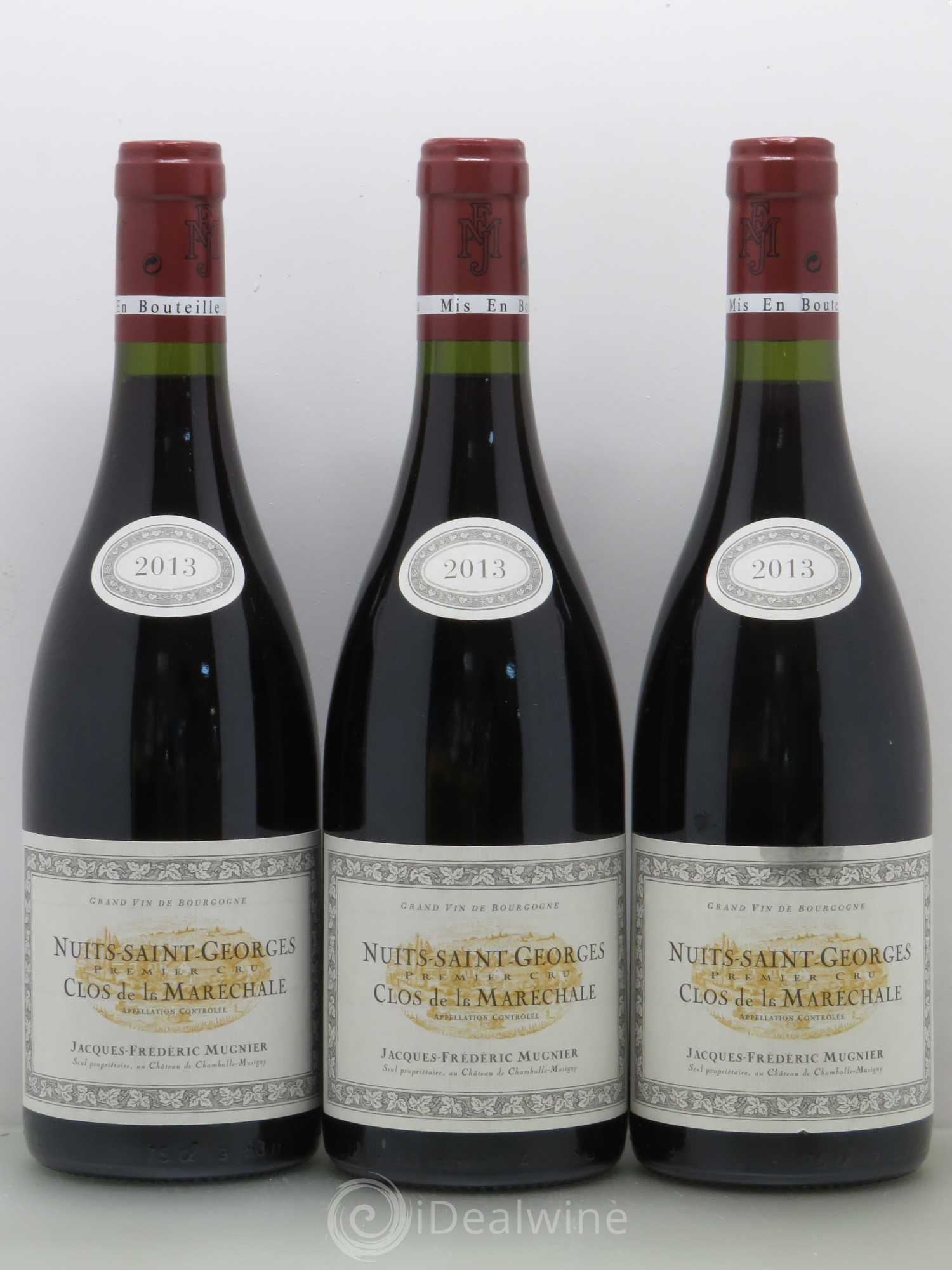 Nuits-Saint-Georges 1er Cru Clos de La Maréchale Jacques-Frédéric Mugnier 2013 - Lot de 3 bouteilles - 0