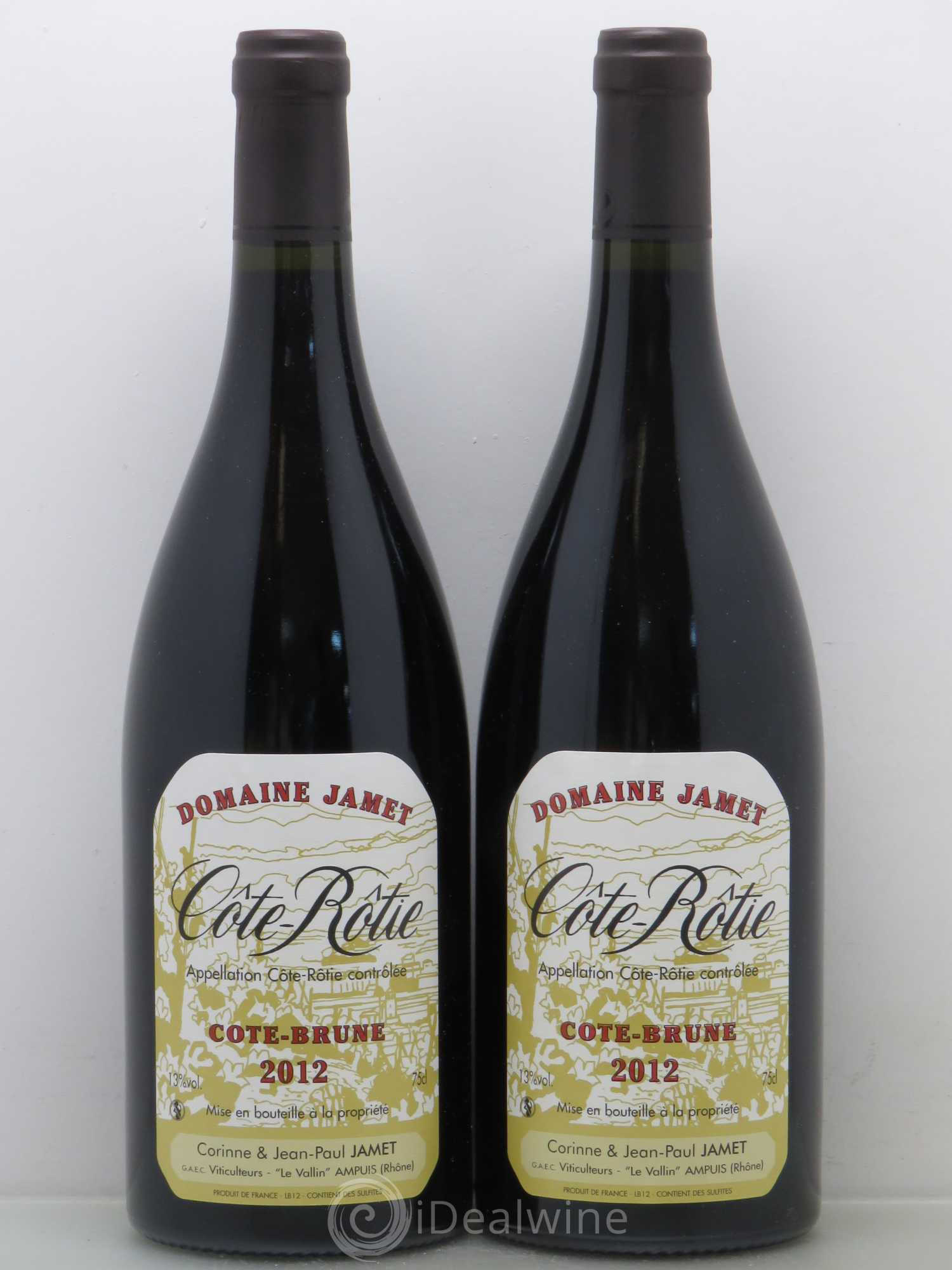 Côte-Rôtie Côte Brune Jamet (Domaine) 2012 - Lot de 2 bouteilles - 0