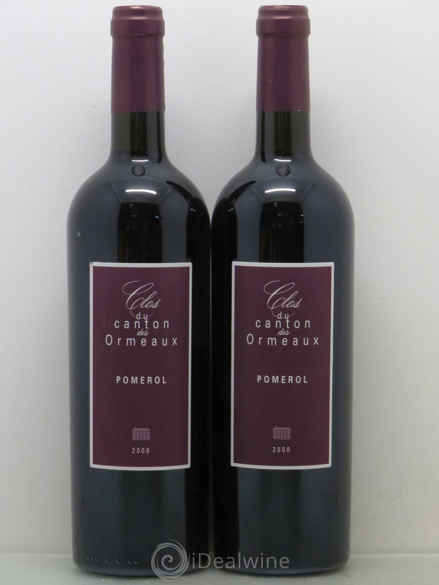 Pomerol Clos Du Canton Des Ormeaux 2008 - Posten von 2 Flaschen - 0