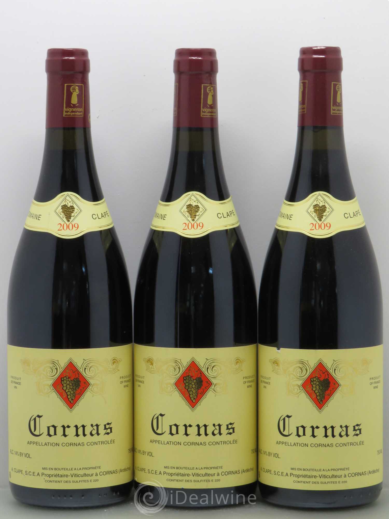 Cornas Auguste Clape 2009 - Lot de 3 bouteilles - 0