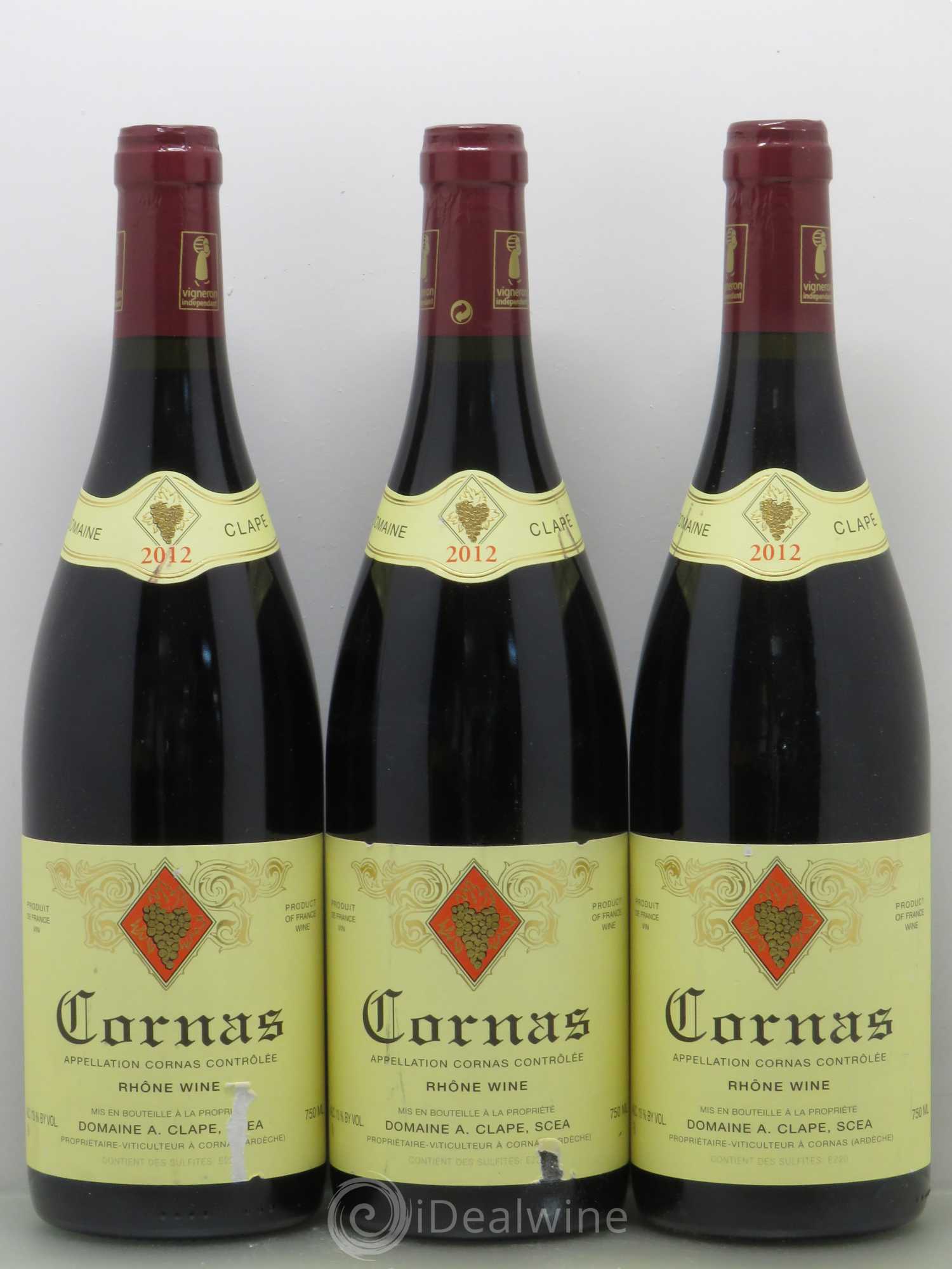 Cornas Auguste Clape 2012 - Lot de 3 bouteilles - 0