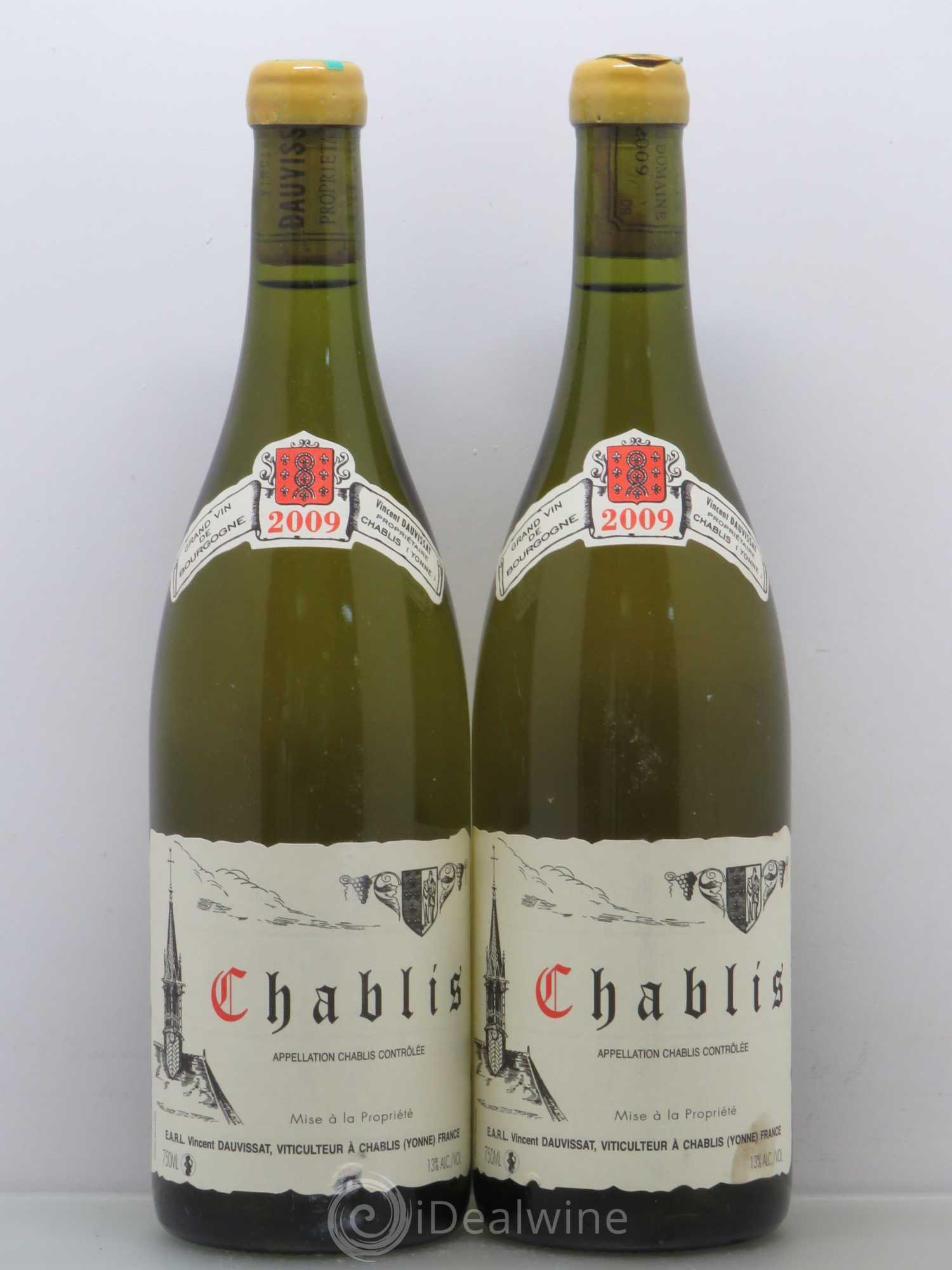 Chablis Vincent Dauvissat (Domaine) 2009 - Lot de 2 bouteilles - 0