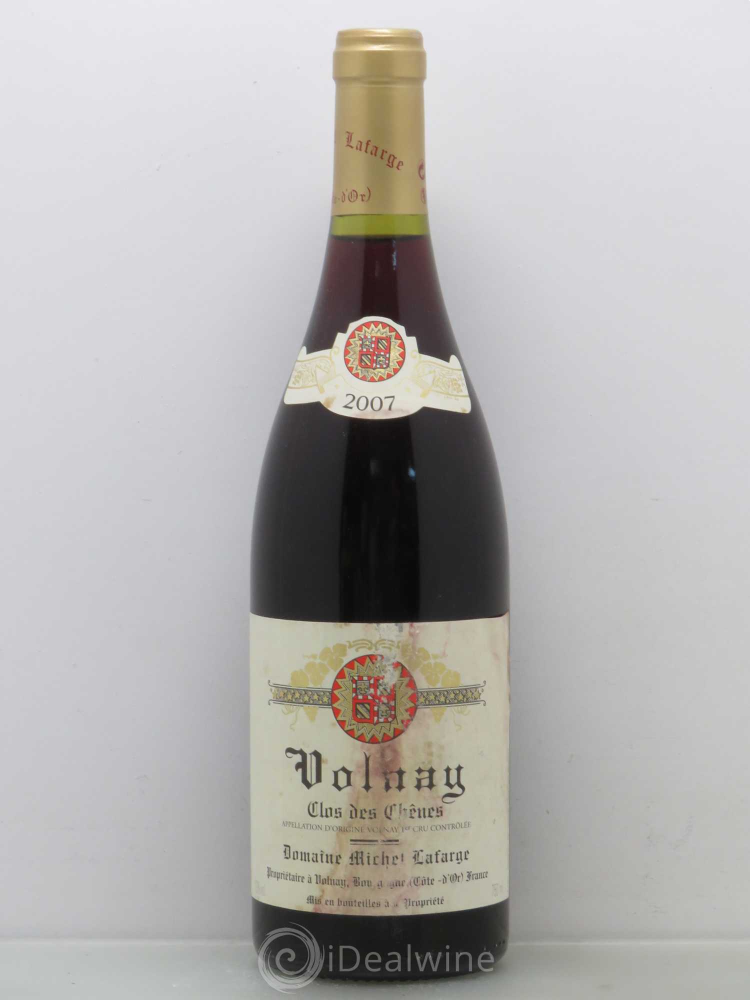 Volnay 1er Cru Clos des Chênes Lafarge (Domaine) 2007 - Lot de 1 bouteille - 0