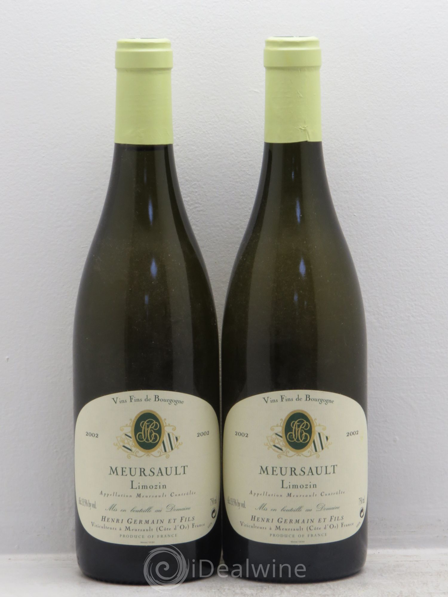 Meursault Limozin - Henri Germain 2002 - Posten von 2 Flaschen - 0