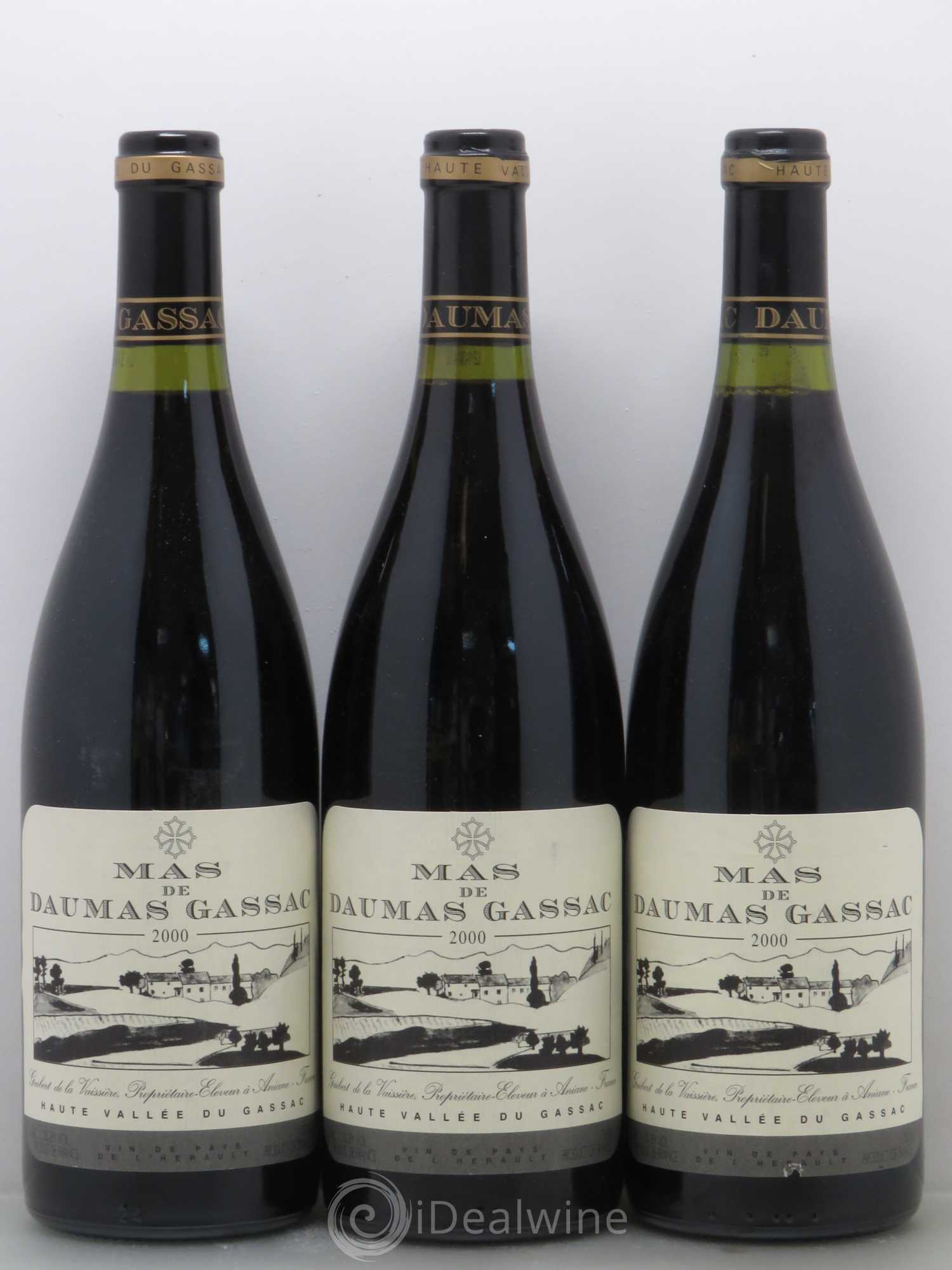 Saint-Guilhem-le-Désert - Cité d'Aniane Mas Daumas Gassac Famille Guibert de La Vaissière 2000 - Lot de 6 bouteilles - 1