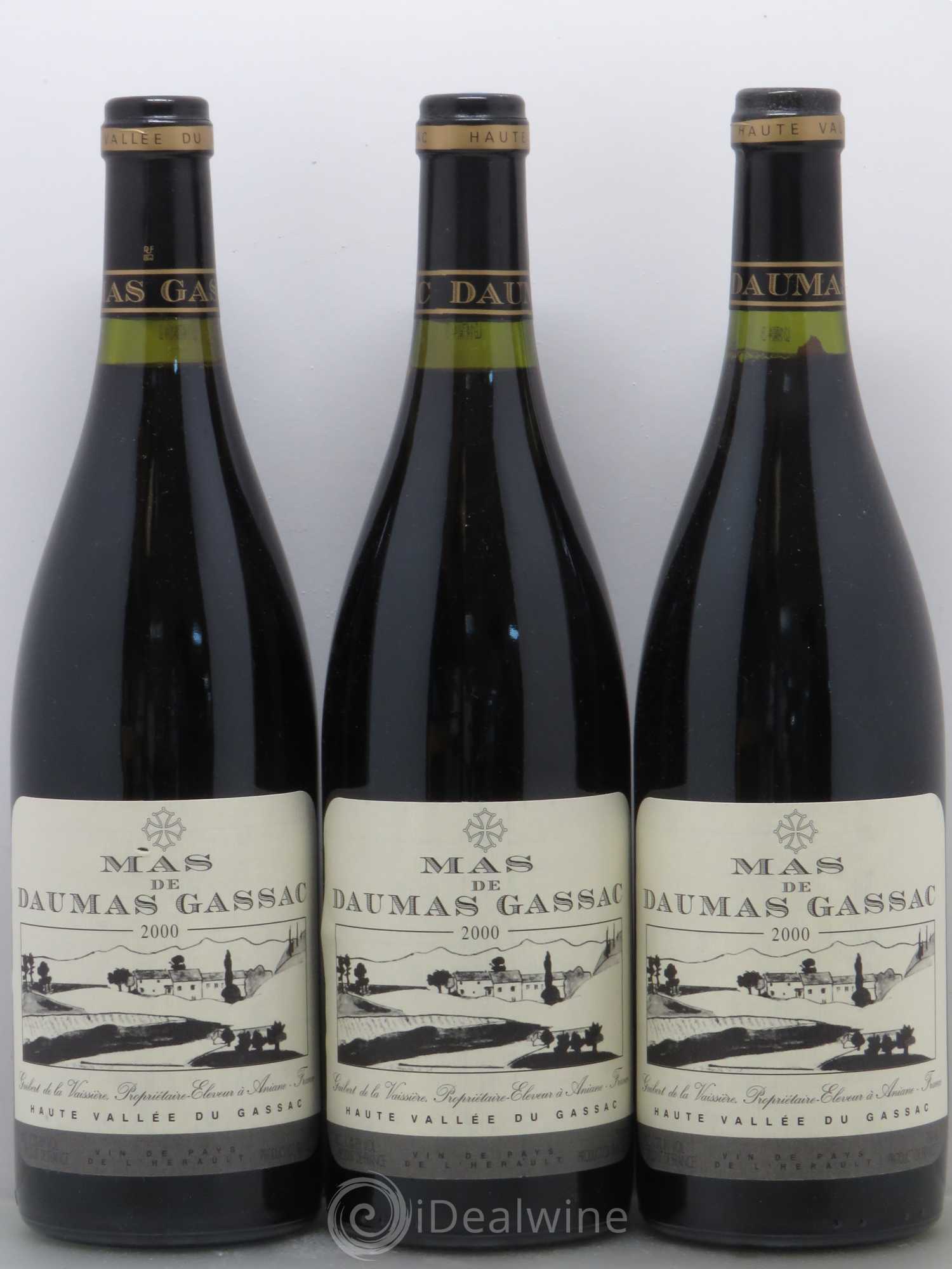 Saint-Guilhem-le-Désert - Cité d'Aniane Mas Daumas Gassac Famille Guibert de La Vaissière 2000 - Lot de 6 bouteilles - 1