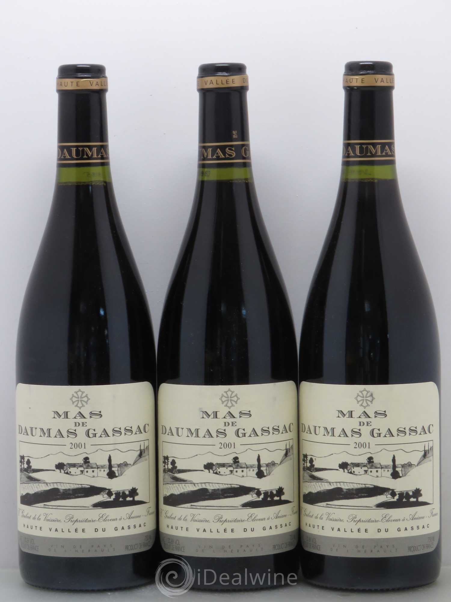 Saint-Guilhem-le-Désert - Cité d'Aniane Mas Daumas Gassac Famille Guibert de La Vaissière 2001 - Lot de 6 bouteilles - 2