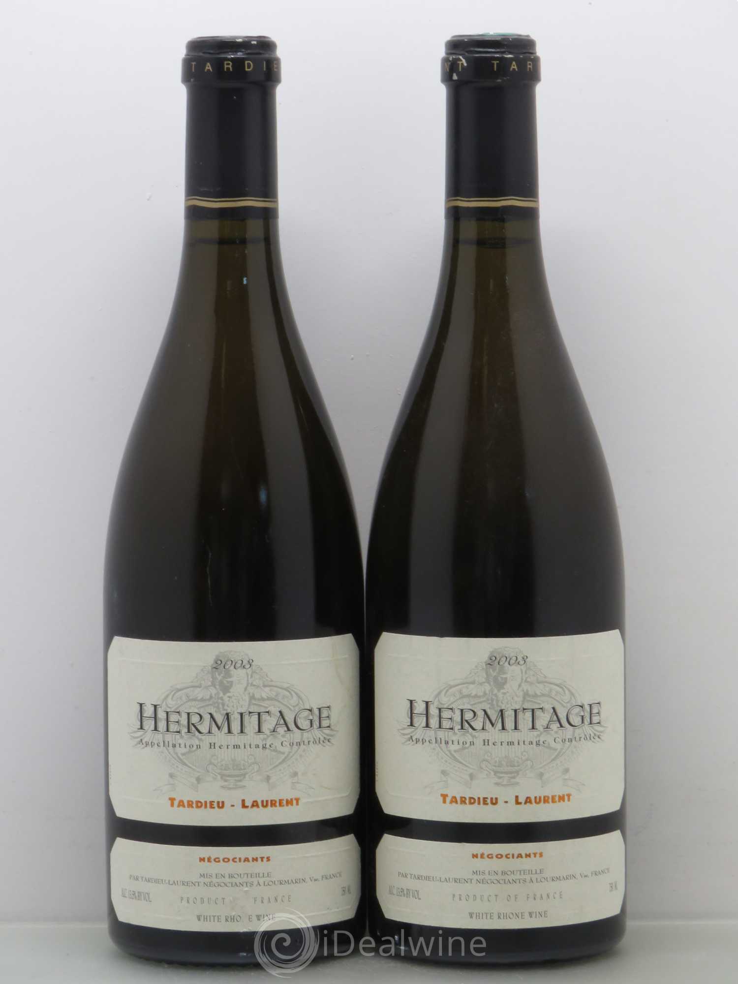 Hermitage Tardieu-Laurent Famille Tardieu 2003 - Lot de 2 bouteilles - 0