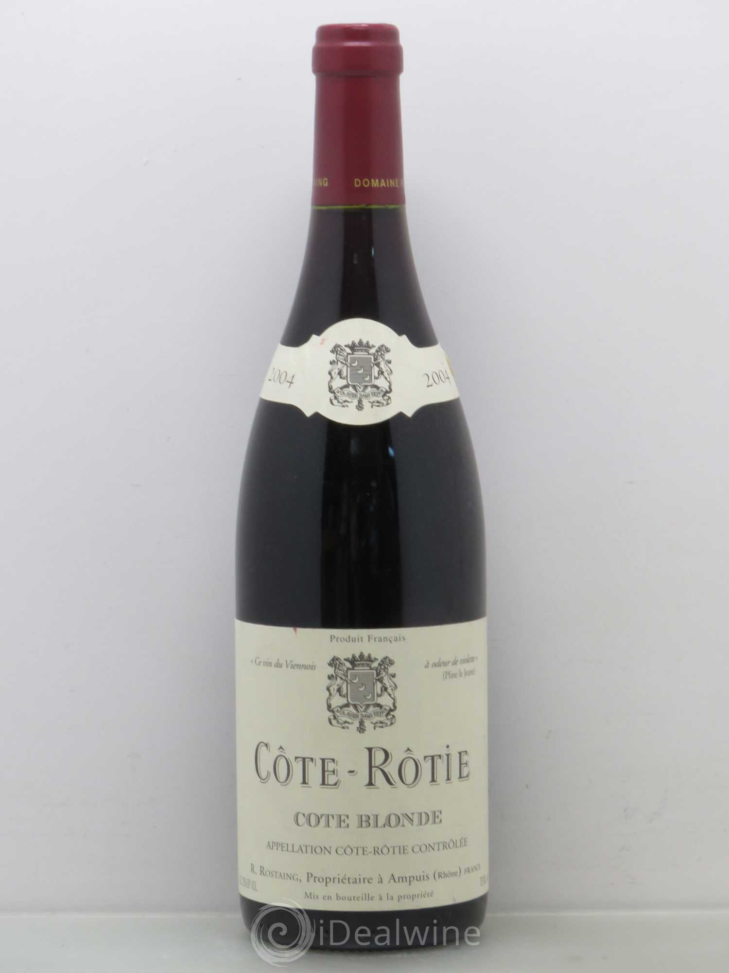 Côte-Rôtie Côte Blonde René Rostaing 2004 - Lot of 1 bottle - 0