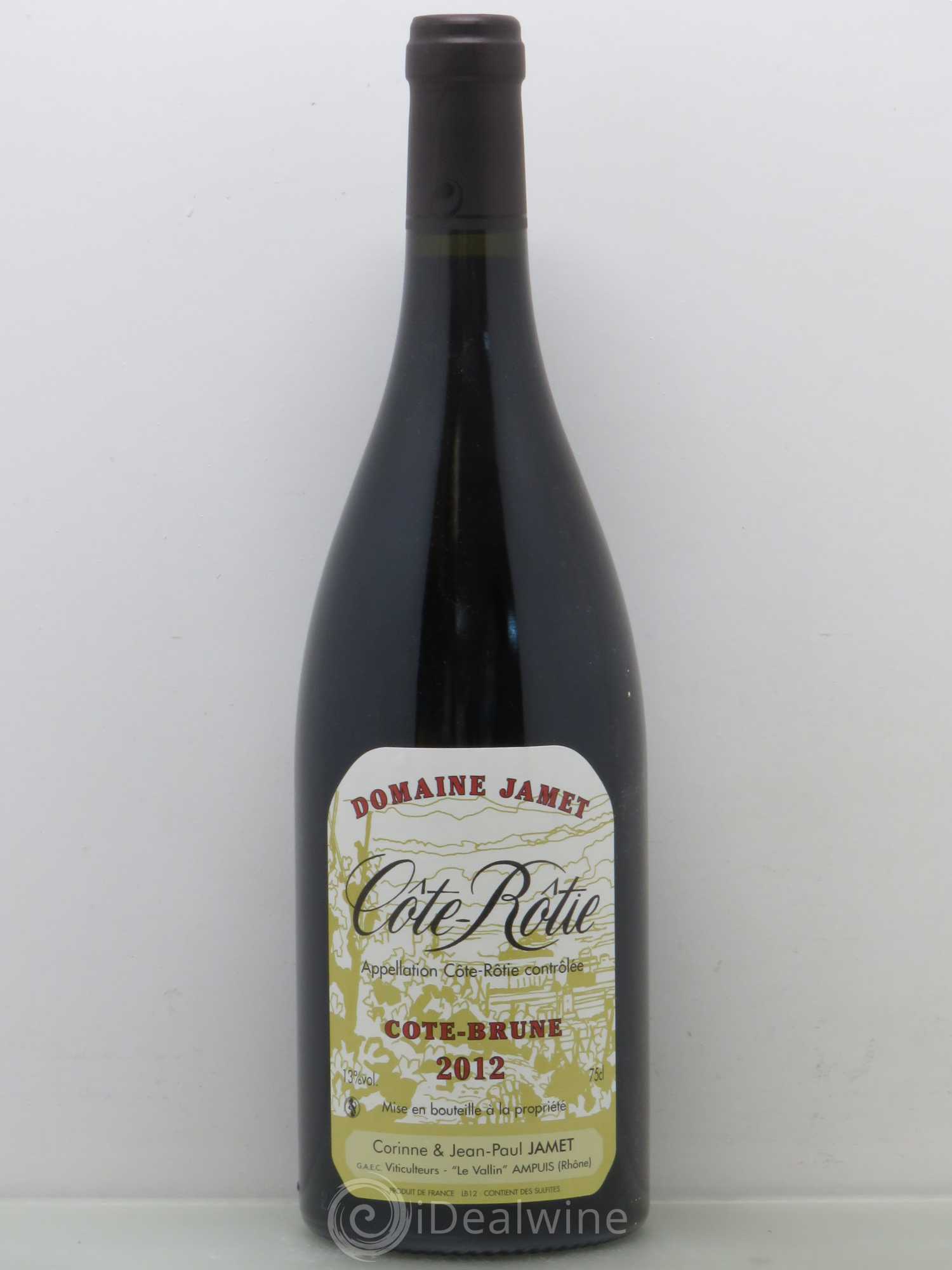 Côte-Rôtie Côte Brune Jamet (Domaine) 2012 - Lot de 1 bouteille - 0