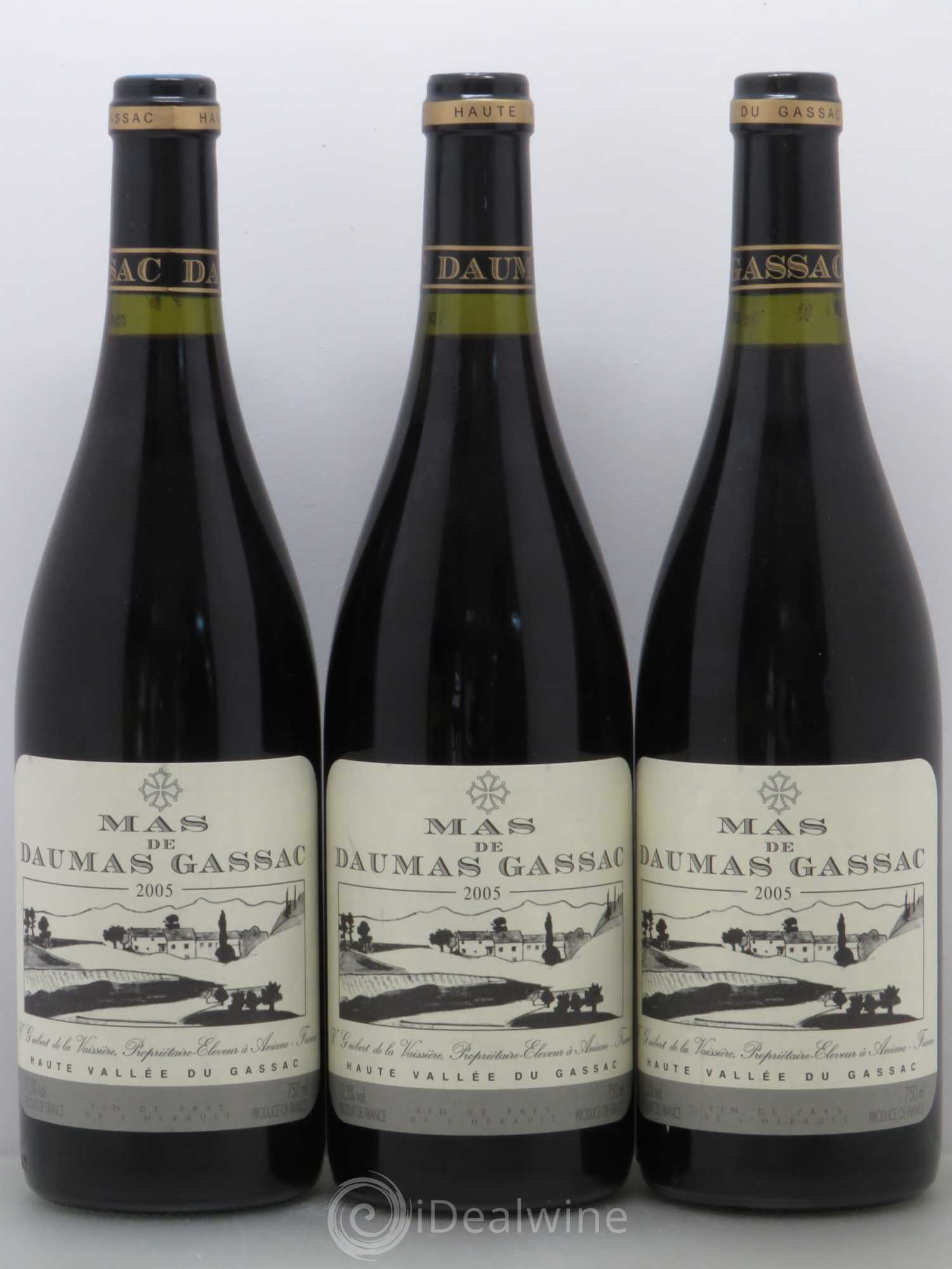 Saint-Guilhem-le-Désert - Cité d'Aniane Mas Daumas Gassac Famille Guibert de La Vaissière 2005 - Lot de 6 bouteilles - 1