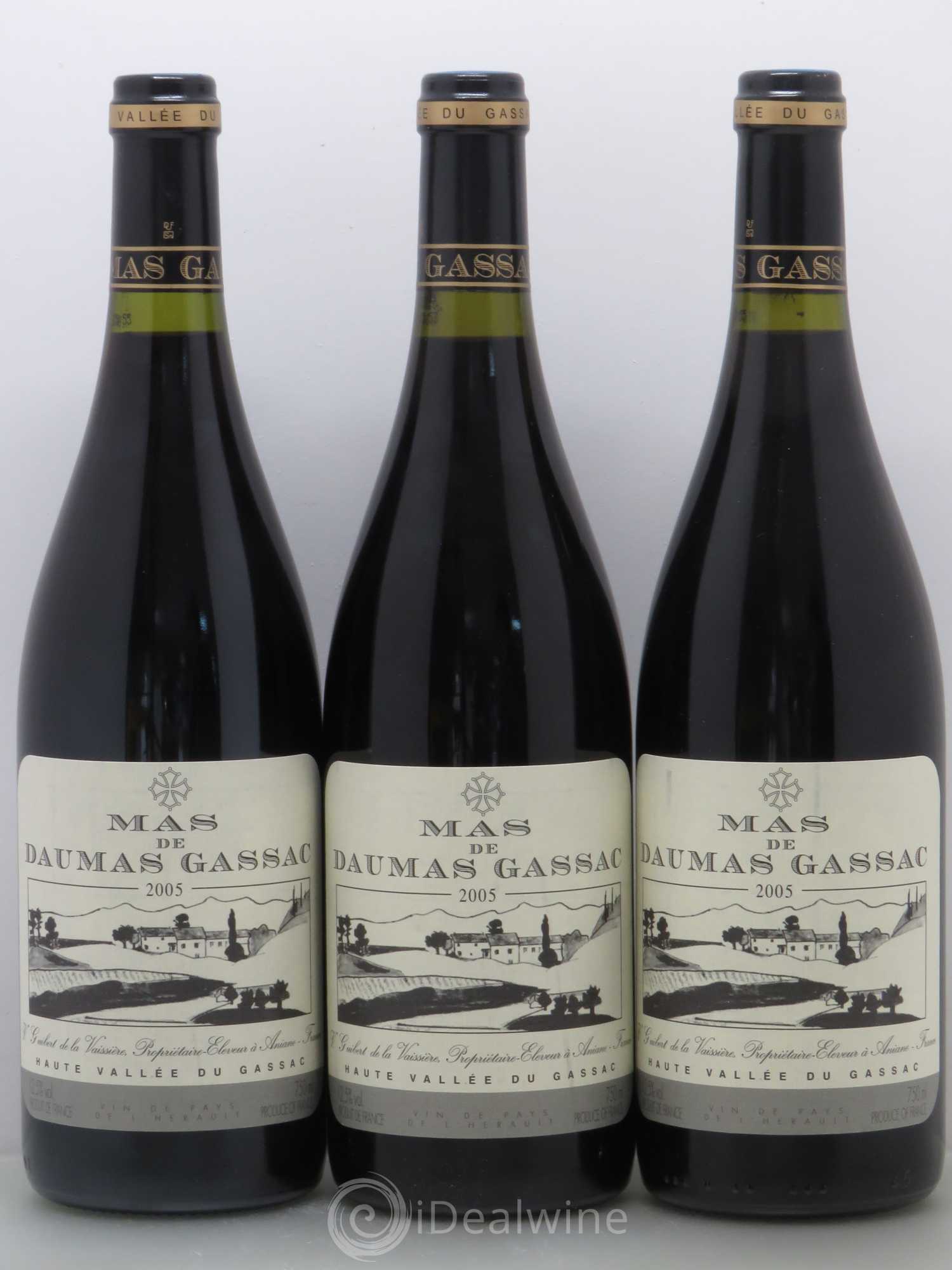 Saint-Guilhem-le-Désert - Cité d'Aniane Mas Daumas Gassac Famille Guibert de La Vaissière 2005 - Lot de 6 bouteilles - 2