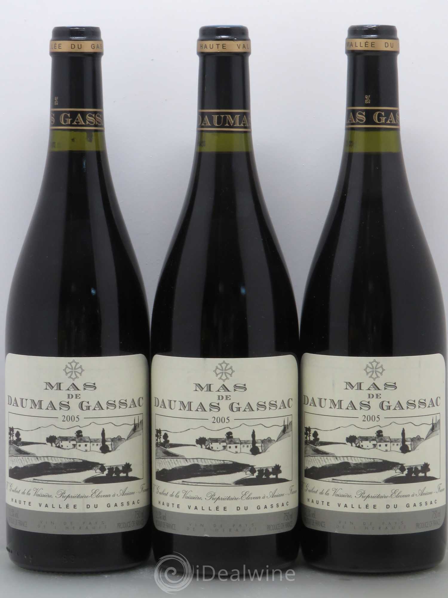 Saint-Guilhem-le-Désert - Cité d'Aniane Mas Daumas Gassac Famille Guibert de La Vaissière 2005 - Lot de 6 bouteilles - 1
