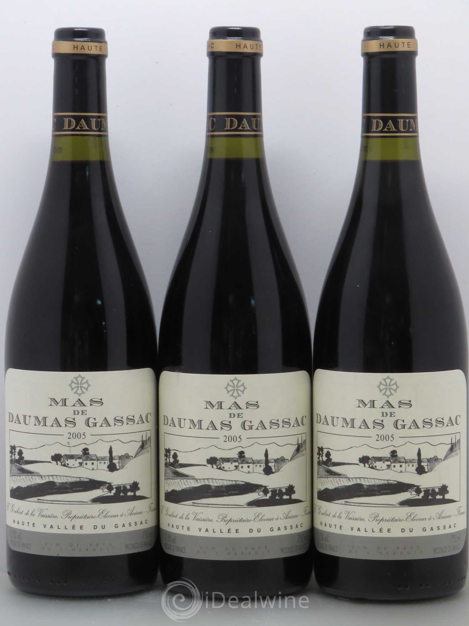 Saint-Guilhem-le-Désert - Cité d'Aniane Mas Daumas Gassac Famille Guibert de La Vaissière 2005 - Lot de 6 bouteilles - 2