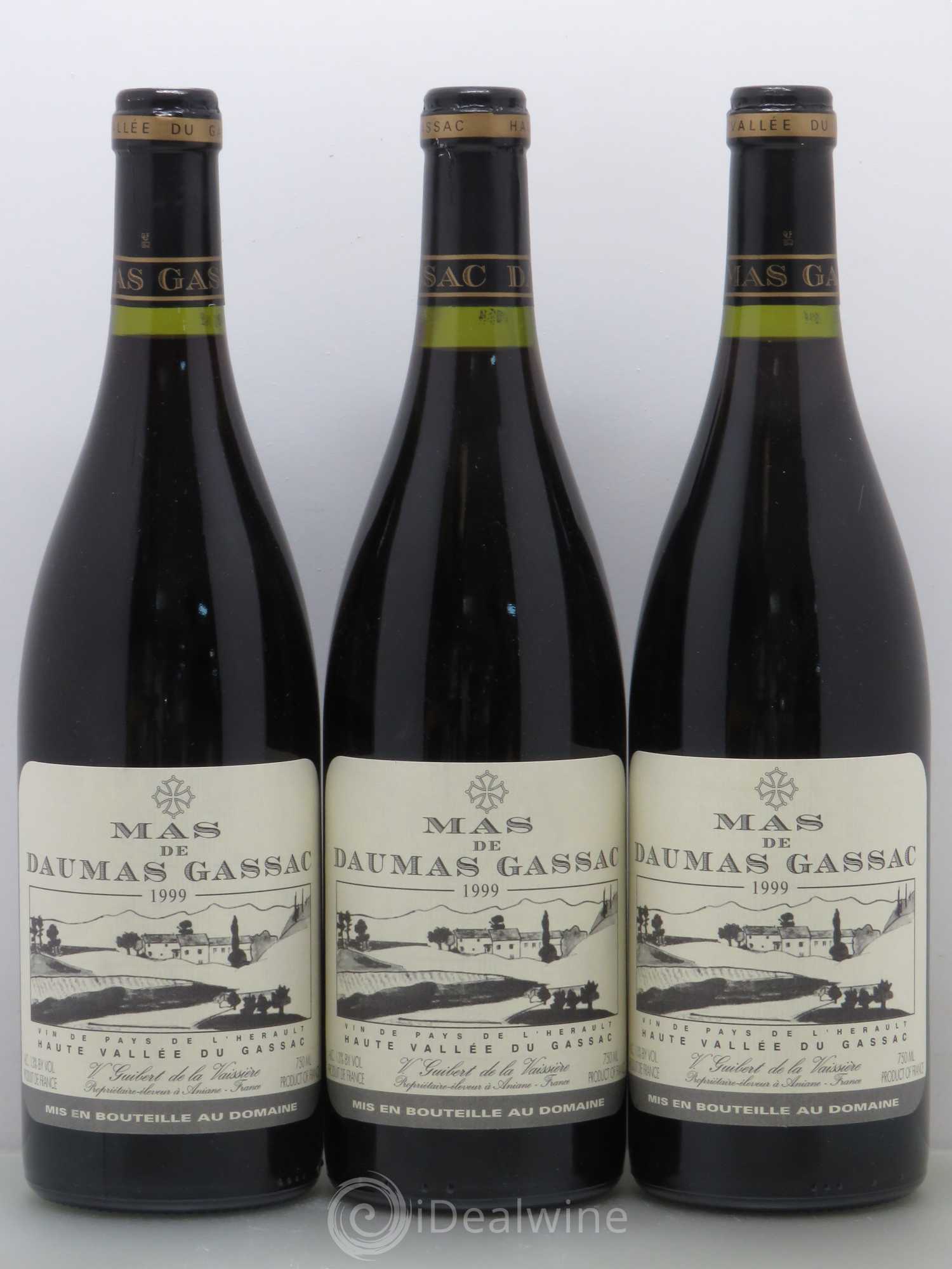 Saint-Guilhem-le-Désert - Cité d'Aniane Mas Daumas Gassac Famille Guibert de La Vaissière 1999 - Lot de 6 bouteilles - 2