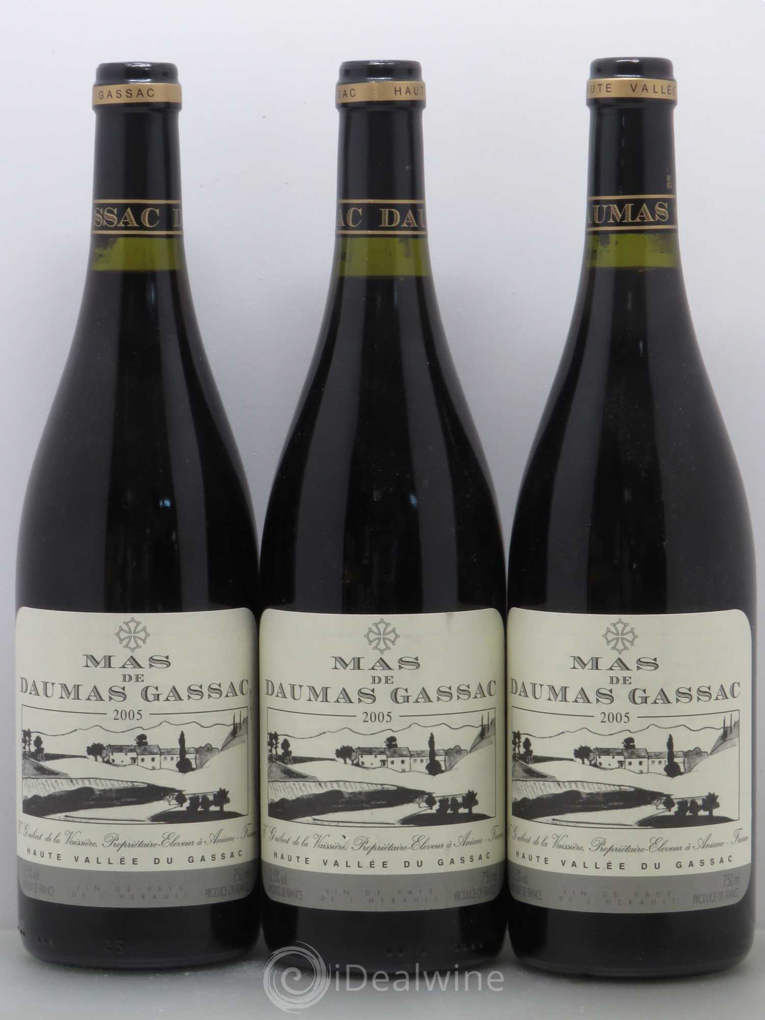 Saint-Guilhem-le-Désert - Cité d'Aniane Mas Daumas Gassac Famille Guibert de La Vaissière 2005 - Lot de 6 bouteilles - 1