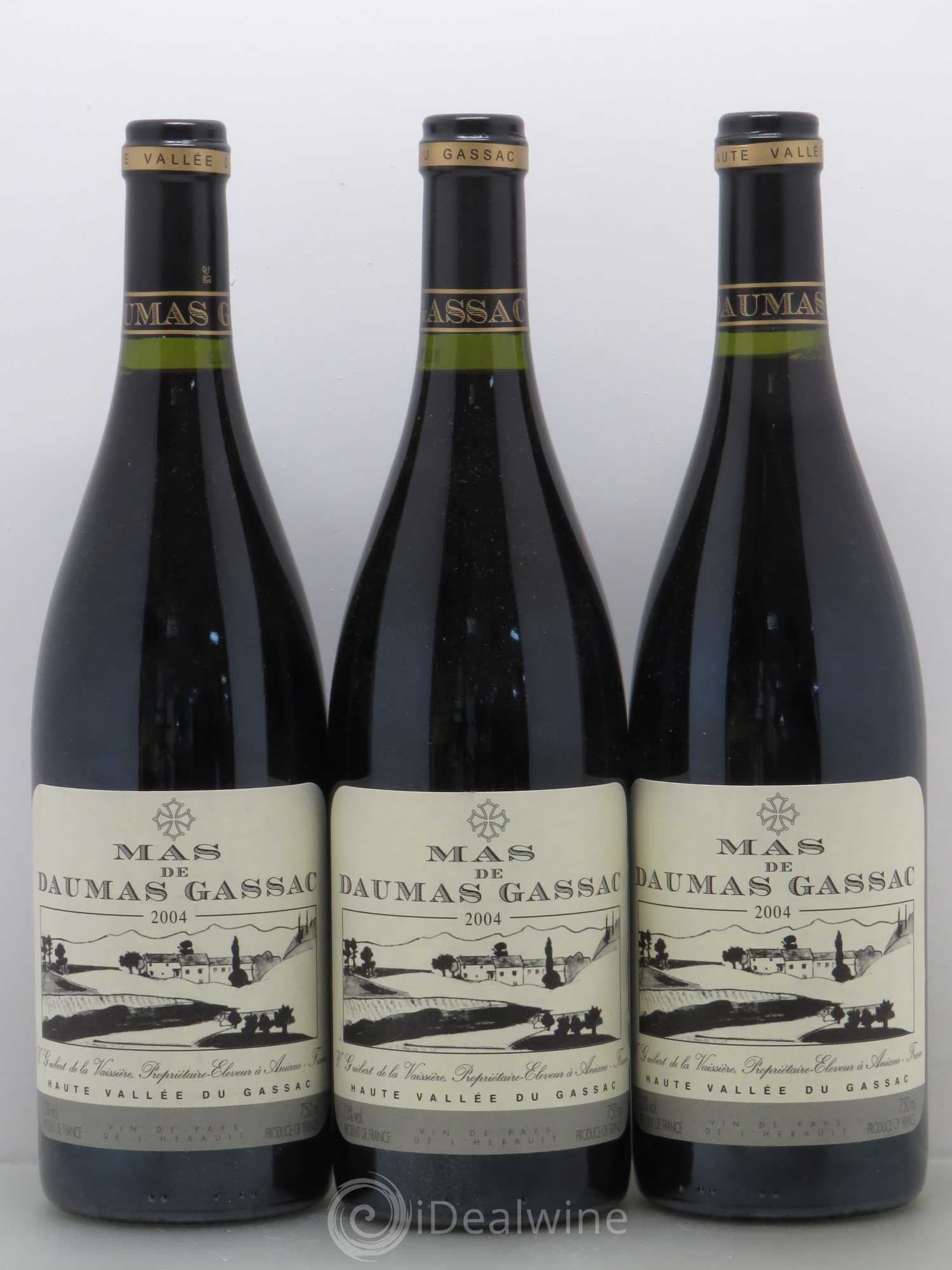 Saint-Guilhem-le-Désert - Cité d'Aniane Mas Daumas Gassac Famille Guibert de La Vaissière 2004 - Lot de 6 bouteilles - 1
