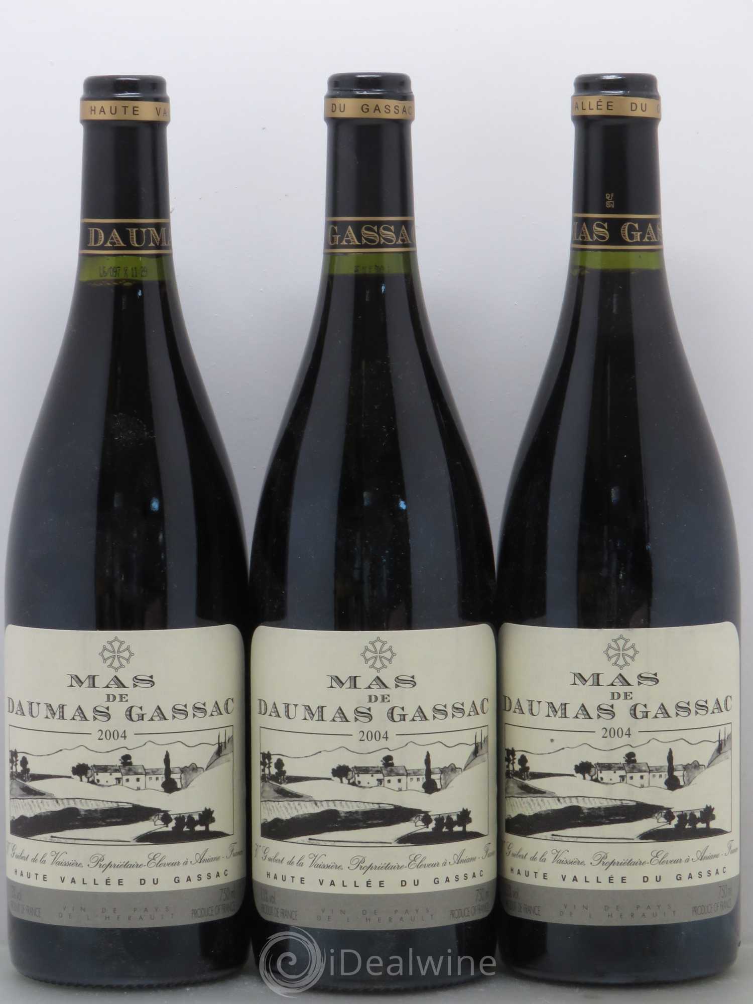 Saint-Guilhem-le-Désert - Cité d'Aniane Mas Daumas Gassac Famille Guibert de La Vaissière 2004 - Lot de 6 bouteilles - 2
