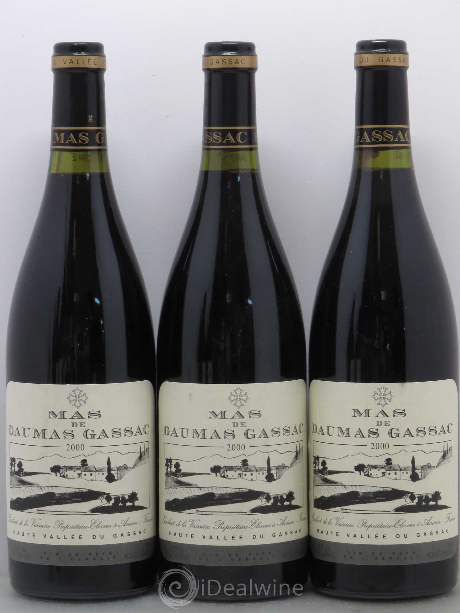 Saint-Guilhem-le-Désert - Cité d'Aniane Mas Daumas Gassac Famille Guibert de La Vaissière 2000 - Lot de 5 bouteilles - 1