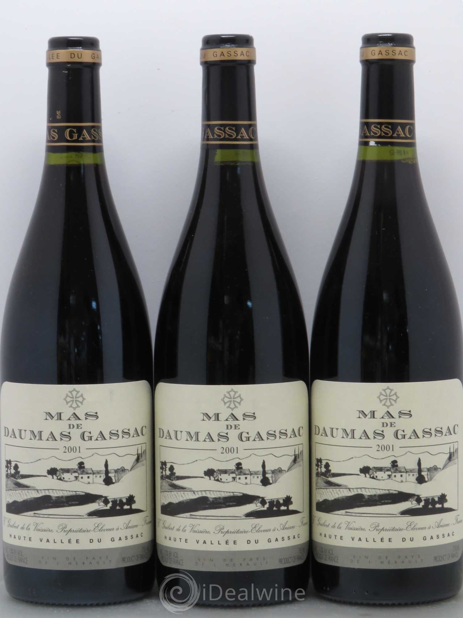 Saint-Guilhem-le-Désert - Cité d'Aniane Mas Daumas Gassac Famille Guibert de La Vaissière 2001 - Lot de 6 bouteilles - 2