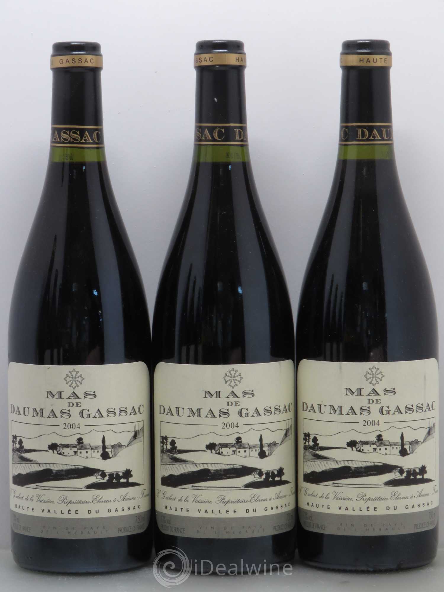 Saint-Guilhem-le-Désert - Cité d'Aniane Mas Daumas Gassac Famille Guibert de La Vaissière 2004 - Lot de 6 bouteilles - 1