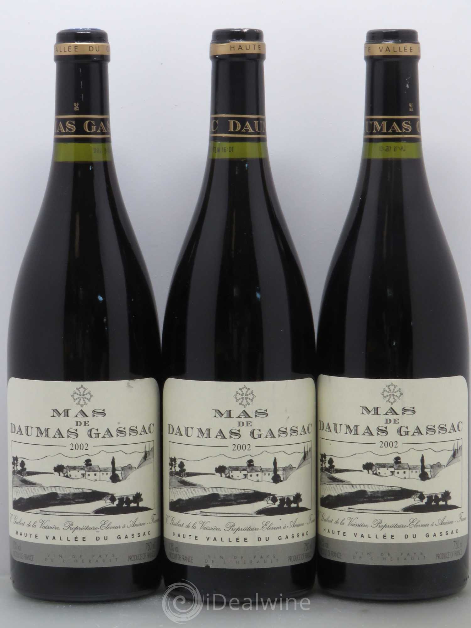 Saint-Guilhem-le-Désert - Cité d'Aniane Mas Daumas Gassac Famille Guibert de La Vaissière 2002 - Lot de 6 bouteilles - 2