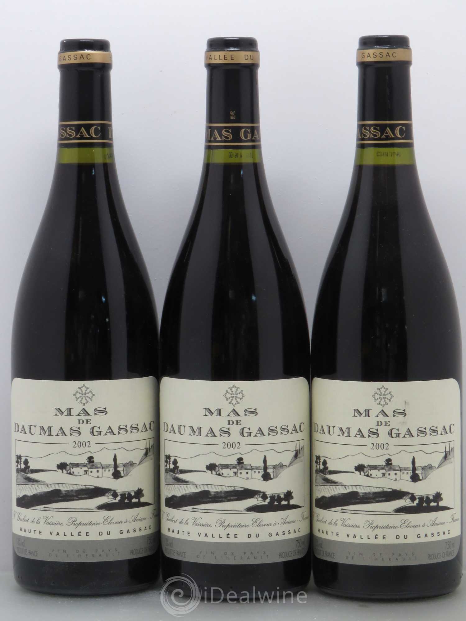 Saint-Guilhem-le-Désert - Cité d'Aniane Mas Daumas Gassac Famille Guibert de La Vaissière 2002 - Lot de 6 bouteilles - 2