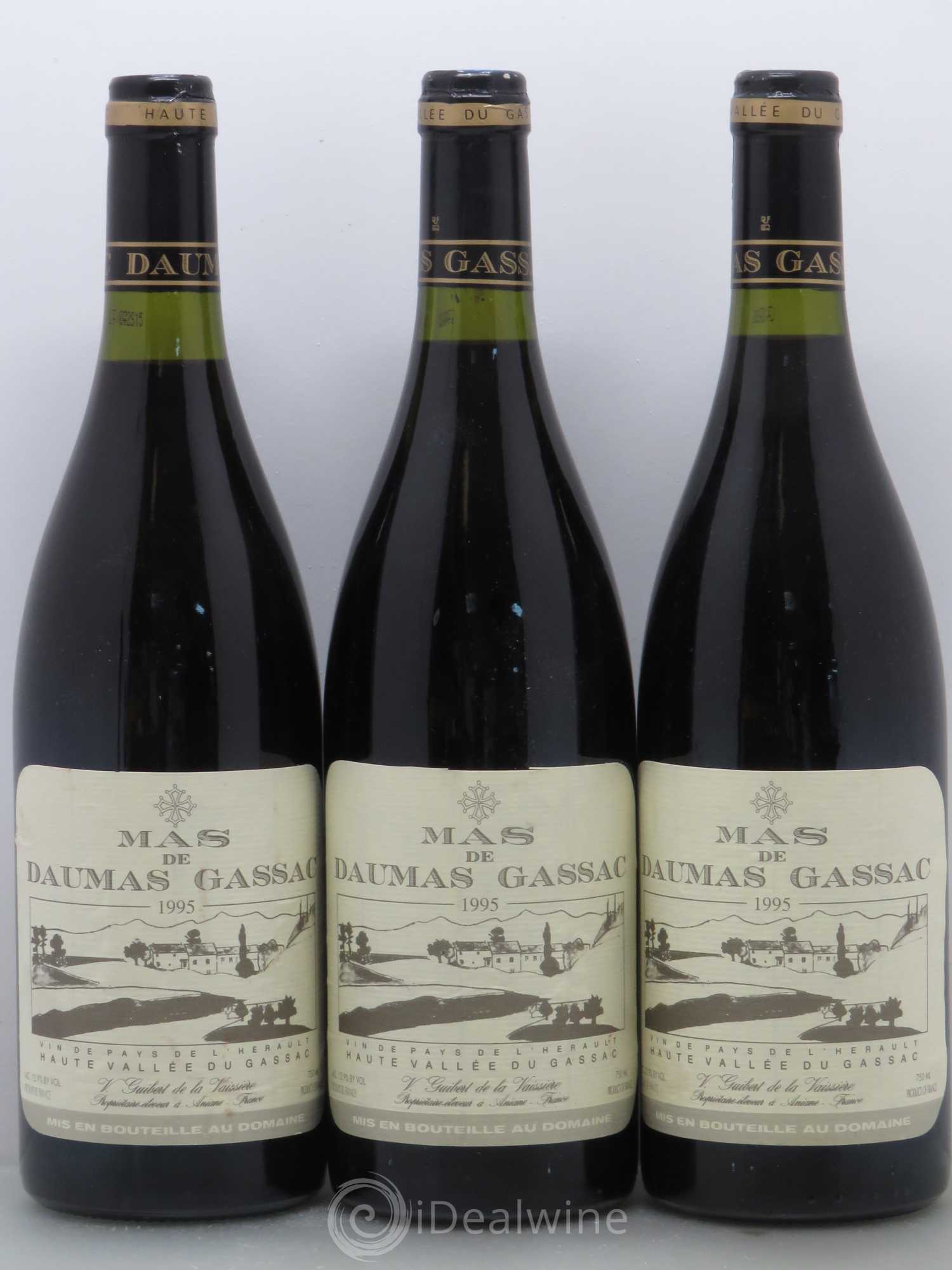 Saint-Guilhem-le-Désert - Cité d'Aniane Mas Daumas Gassac Famille Guibert de La Vaissière 1995 - Lot de 6 bouteilles - 2