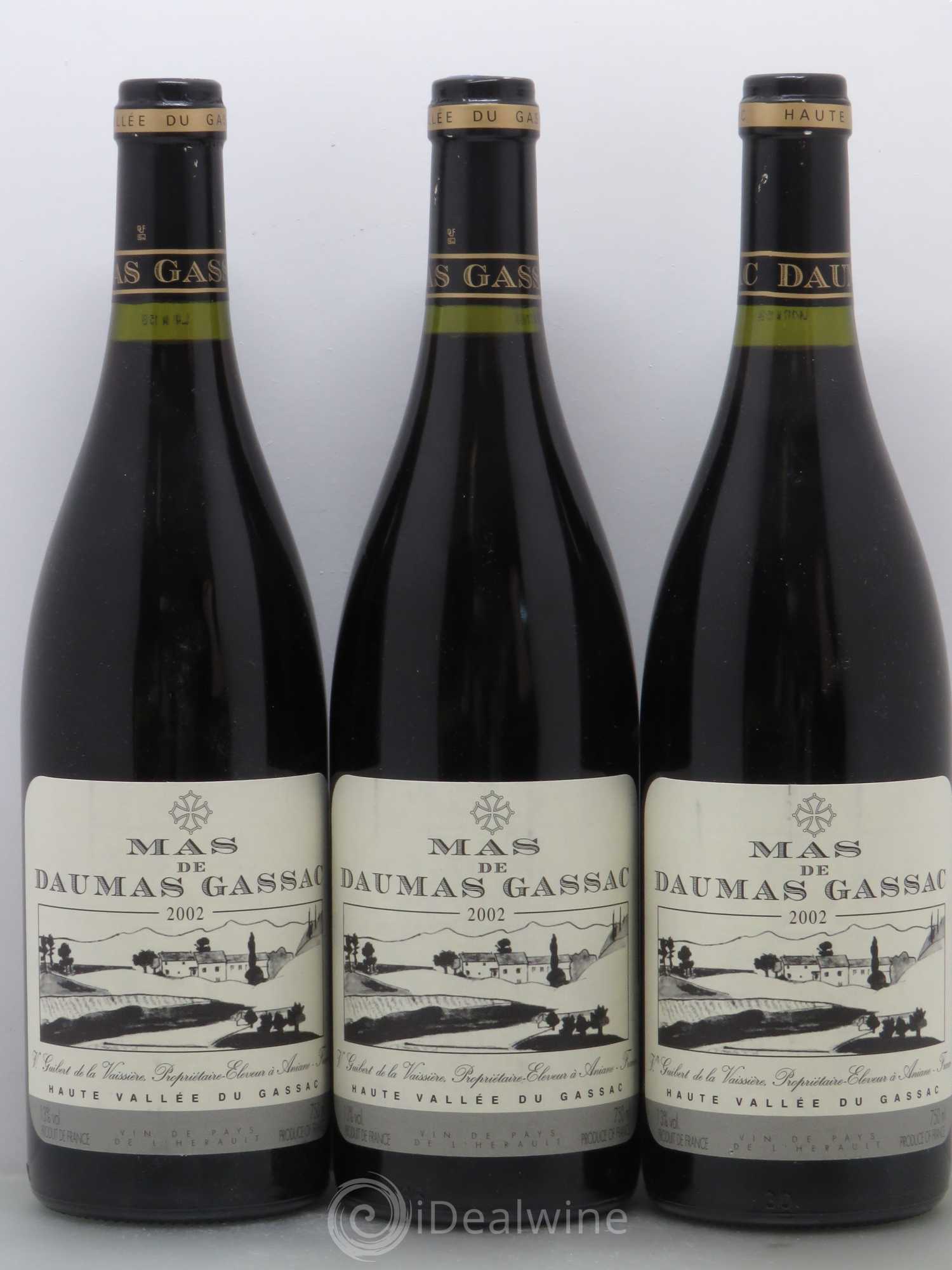 Saint-Guilhem-le-Désert - Cité d'Aniane Mas Daumas Gassac Famille Guibert de La Vaissière 2002 - Lot de 6 bouteilles - 2