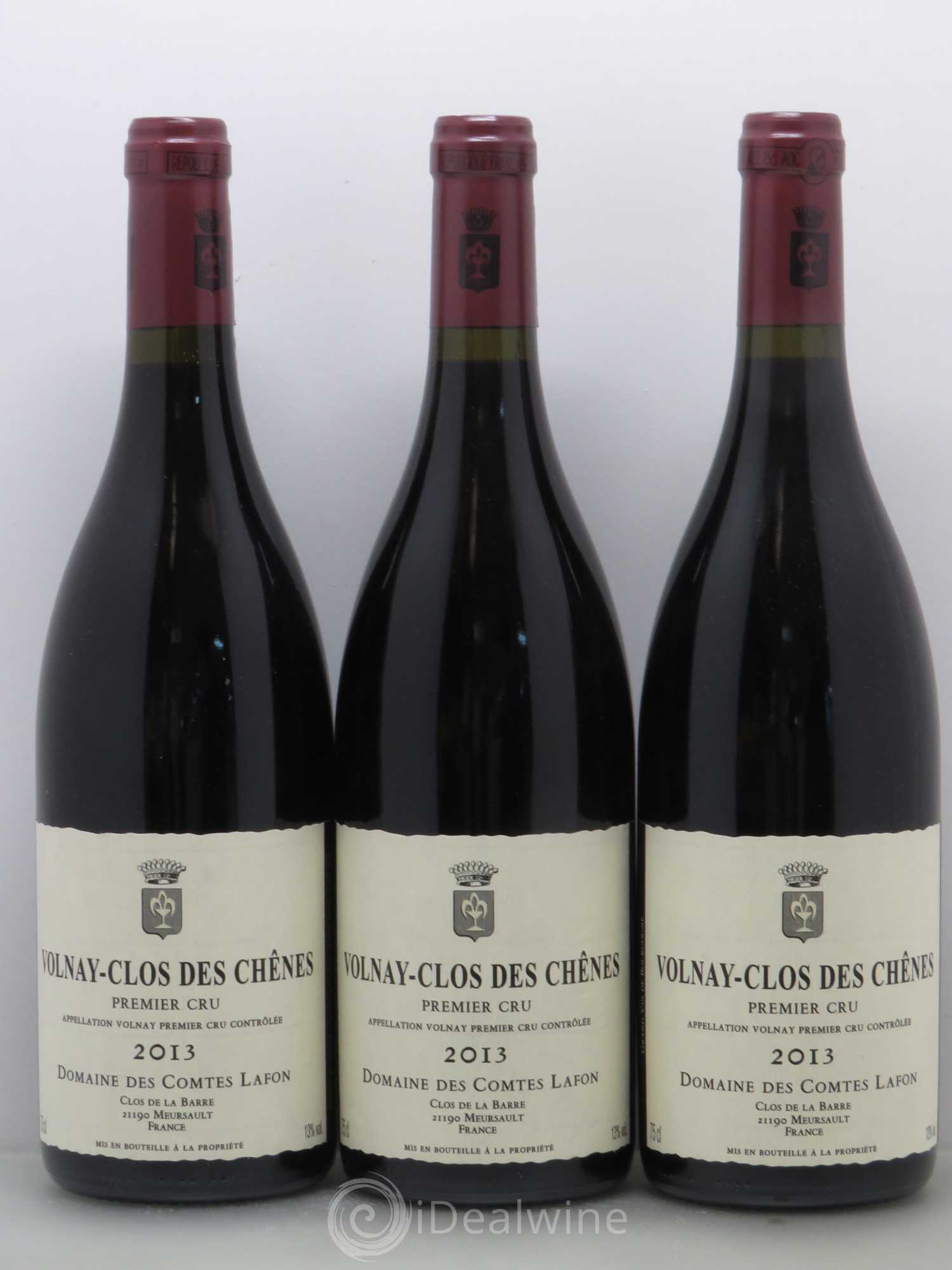 Volnay 1er Cru Clos des Chênes Comtes Lafon (Domaine des) 2013 - Lot de 3 bouteilles - 0
