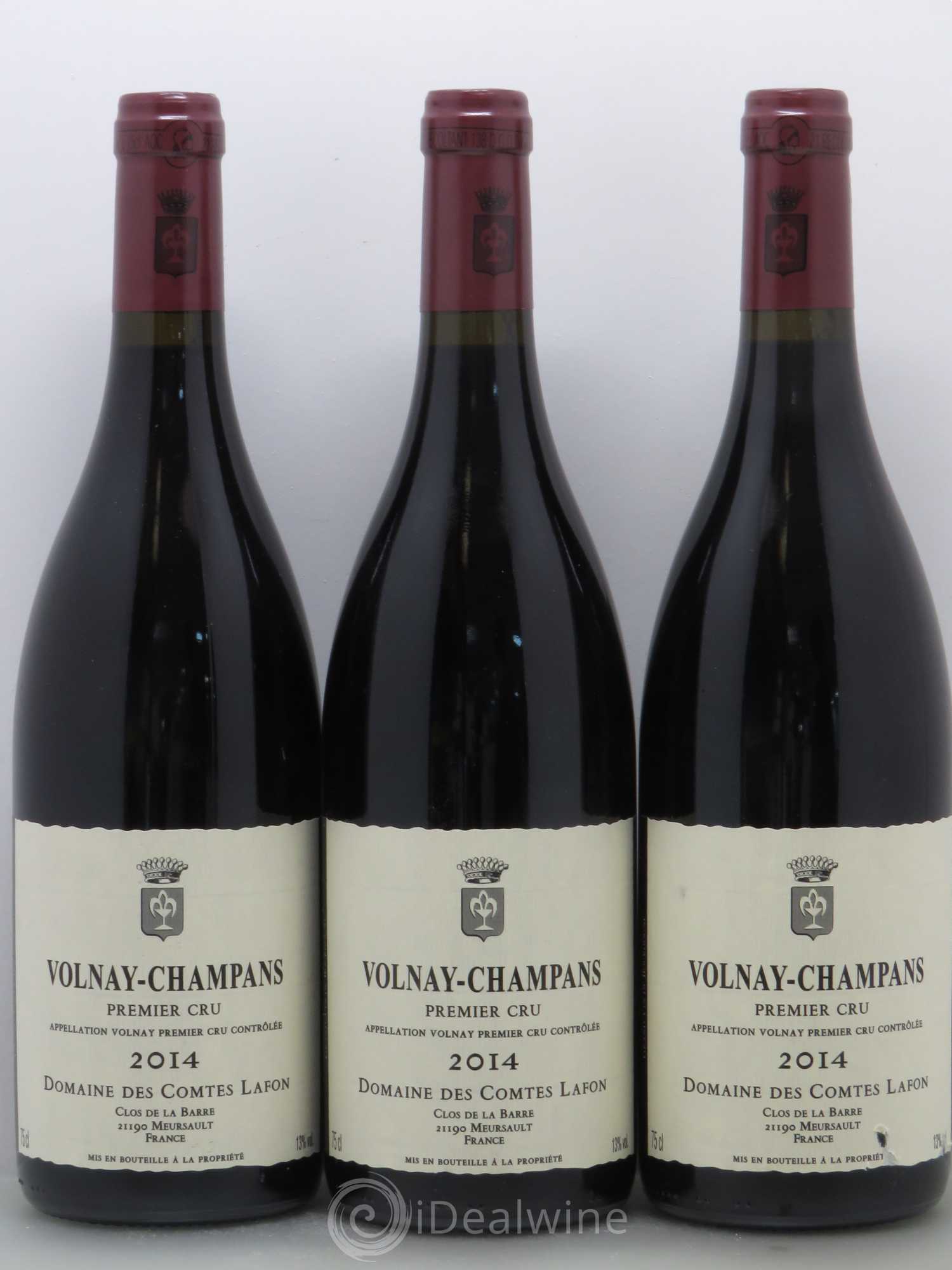 Volnay 1er Cru Champans Comtes Lafon (Domaine des) 2014 - Lot de 3 bouteilles - 0