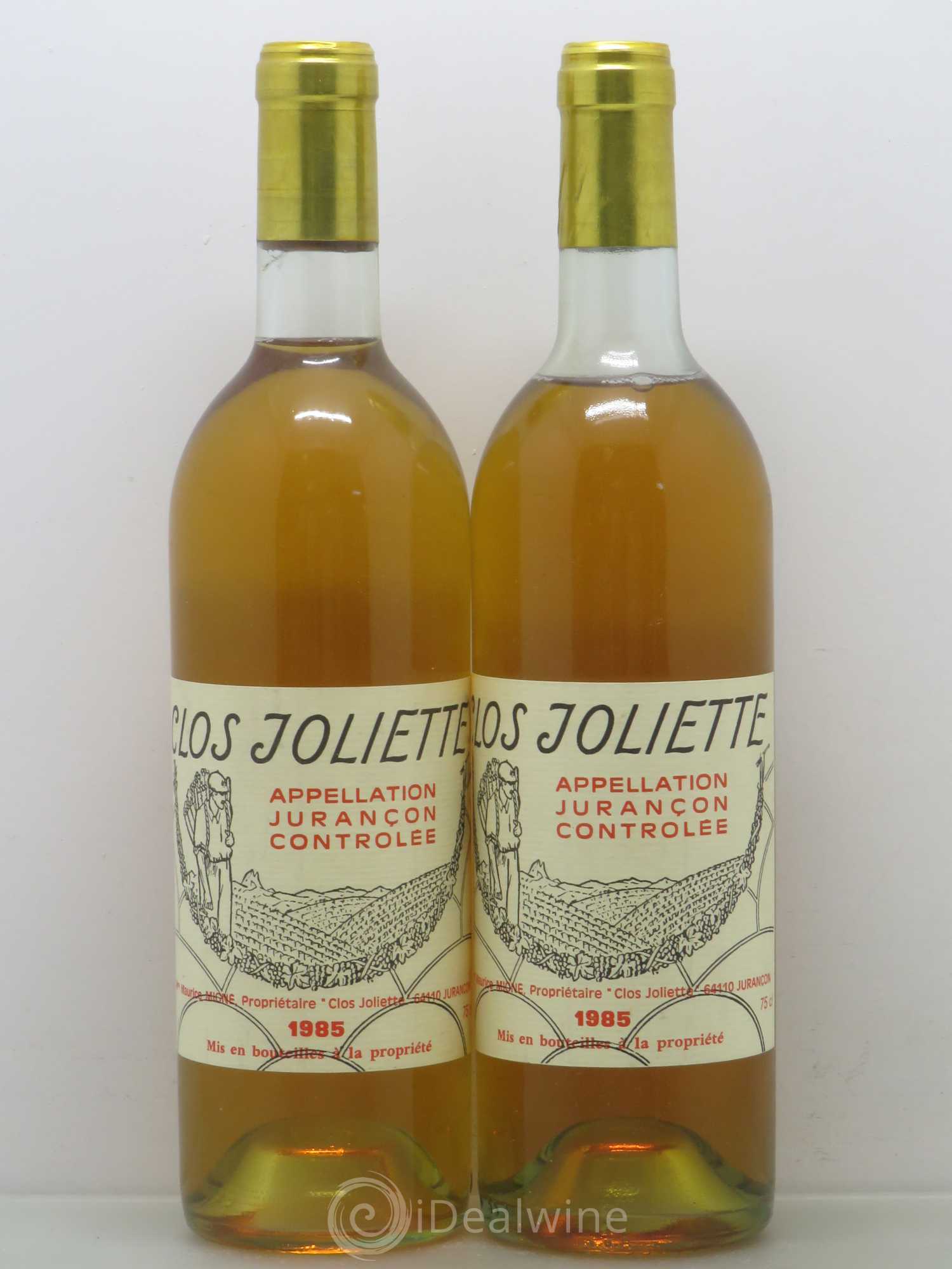 Jurançon Clos Joliette 1985 - Lotto di 2 bottiglie - 0