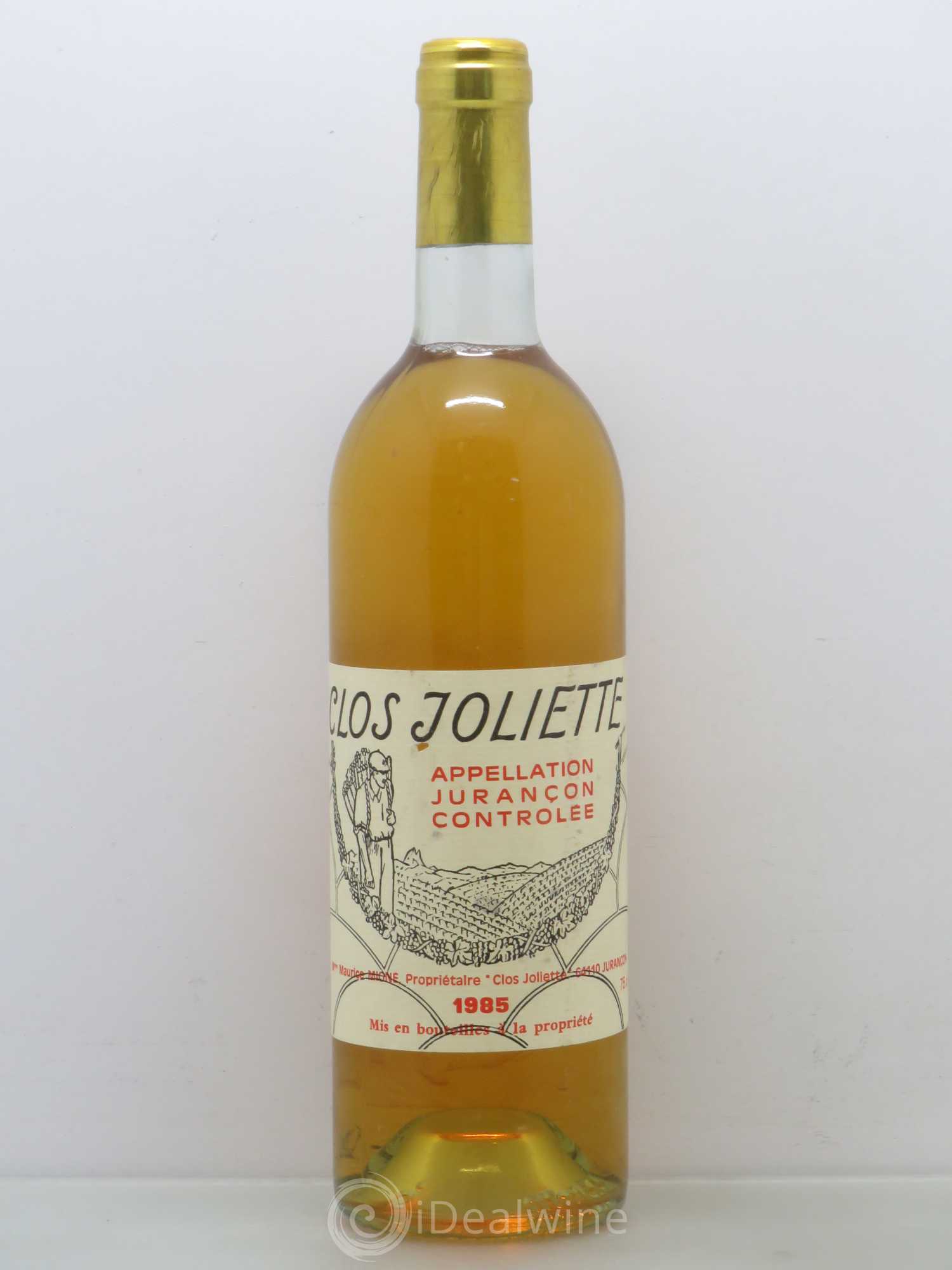 Jurançon Clos Joliette 1985 - Posten von 1 Flasche - 0