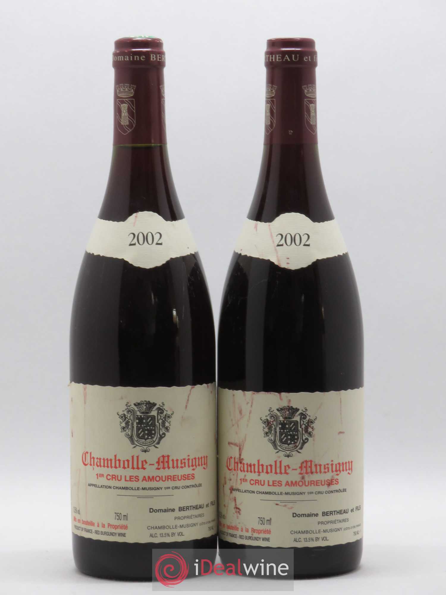 Chambolle-Musigny 1er Cru Les Amoureuses François Bertheau 2002 - Lot de 2 bouteilles - 0