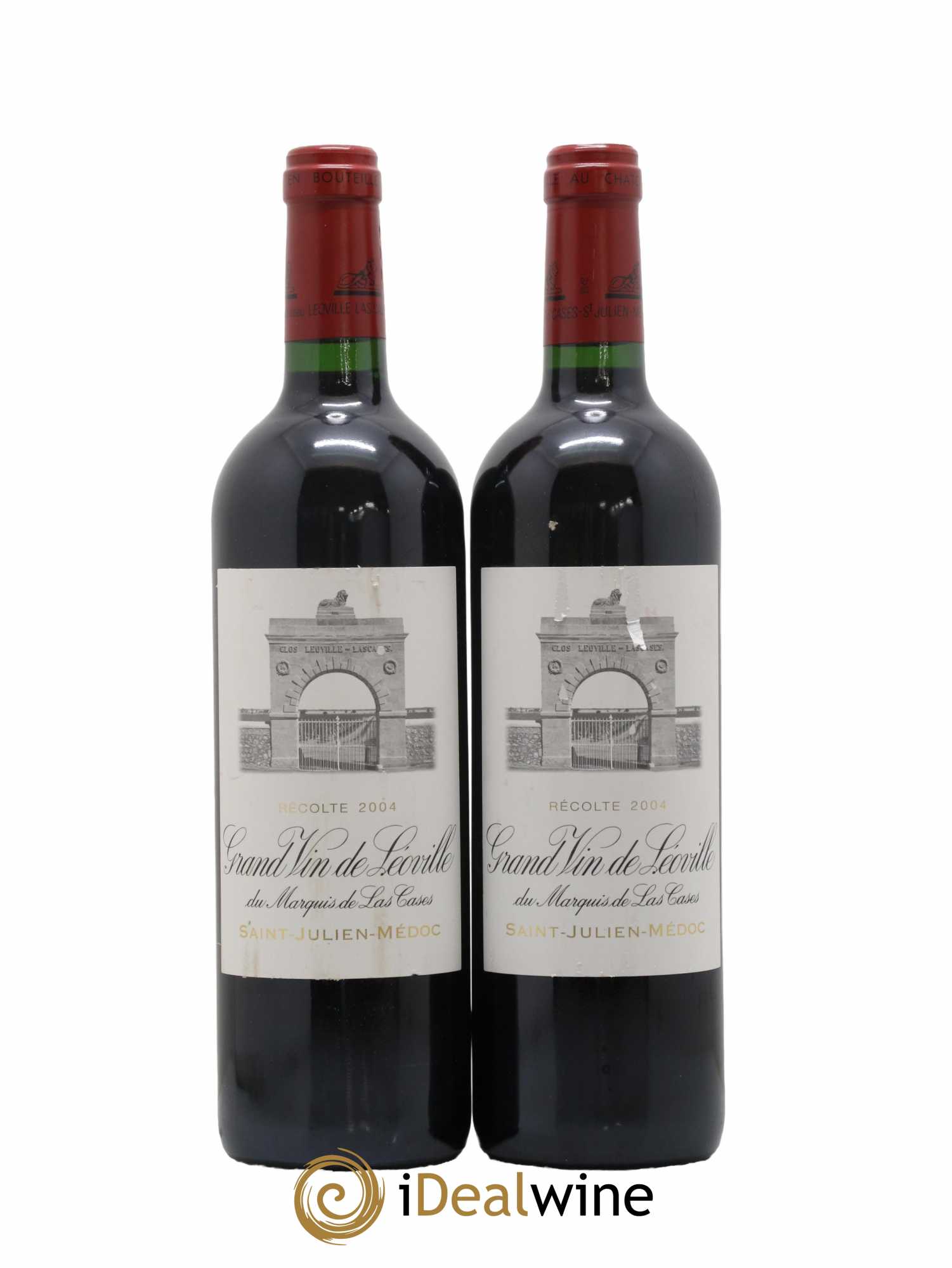 Château Léoville Las Cases 2ème Grand Cru Classé 2004 - Lot de 2 bouteilles - 0
