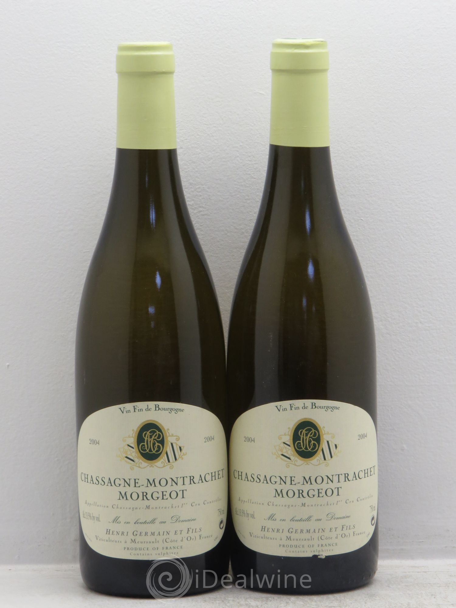 Chassagne-Montrachet Les Morgeots - Henri Germain 2004 - Posten von 2 Flaschen - 0