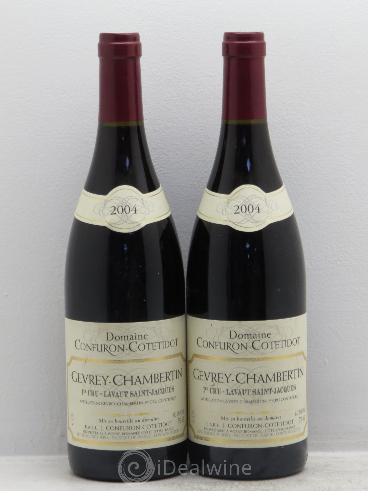 Gevrey-Chambertin 1er Cru 2004 - Lot de 2 bouteilles - 0