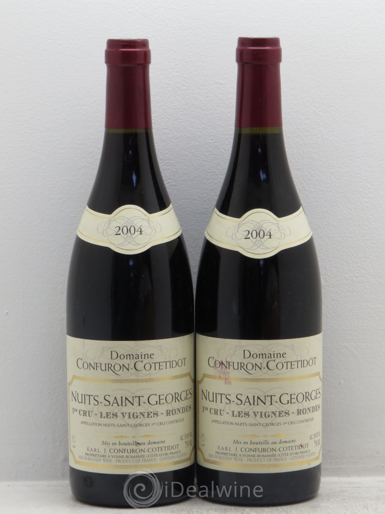 Nuits-Saint-Georges 1er Cru Les Vignes Rondes Confuron-Cotetidot 2004 - Lot de 2 bouteilles - 0