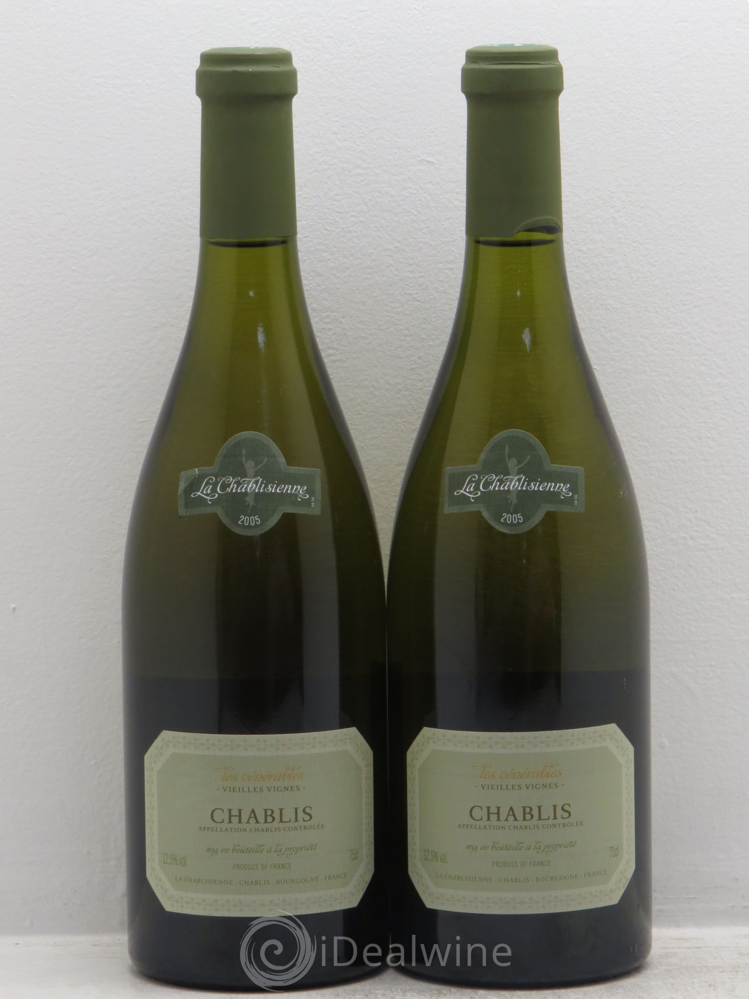 Chablis Les Vénérables Vieilles Vignes - La Chablisienne (sans prix de réserve) 2005 - Posten von 2 Flaschen - 0