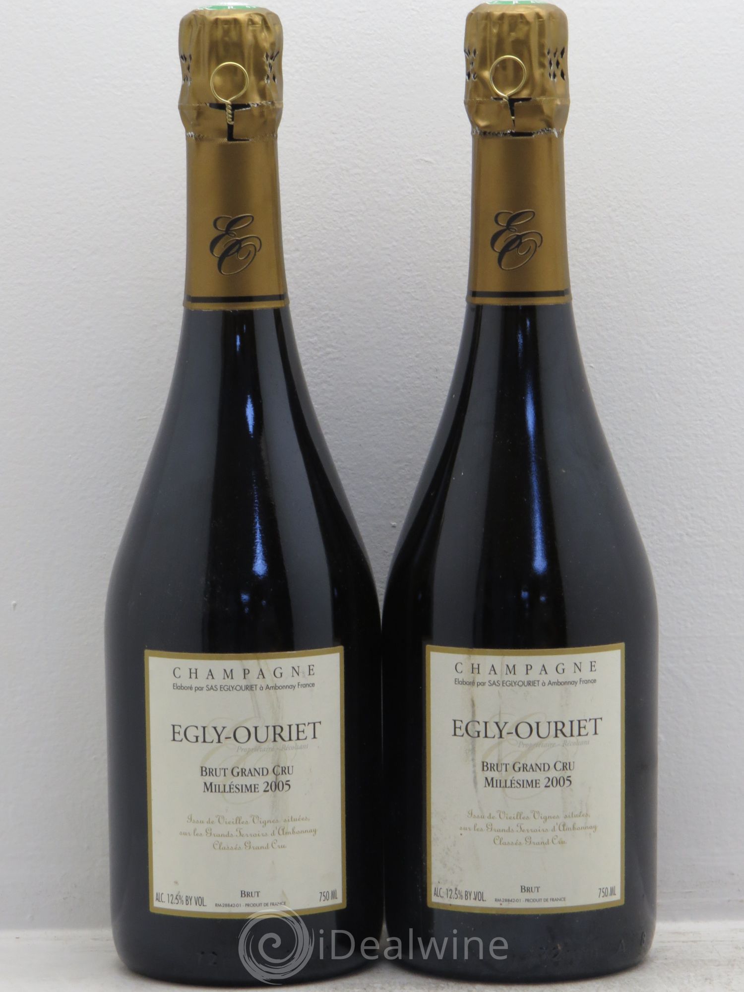 Champagne Egly-Ouriet 2005 - Posten von 2 Flaschen - 0