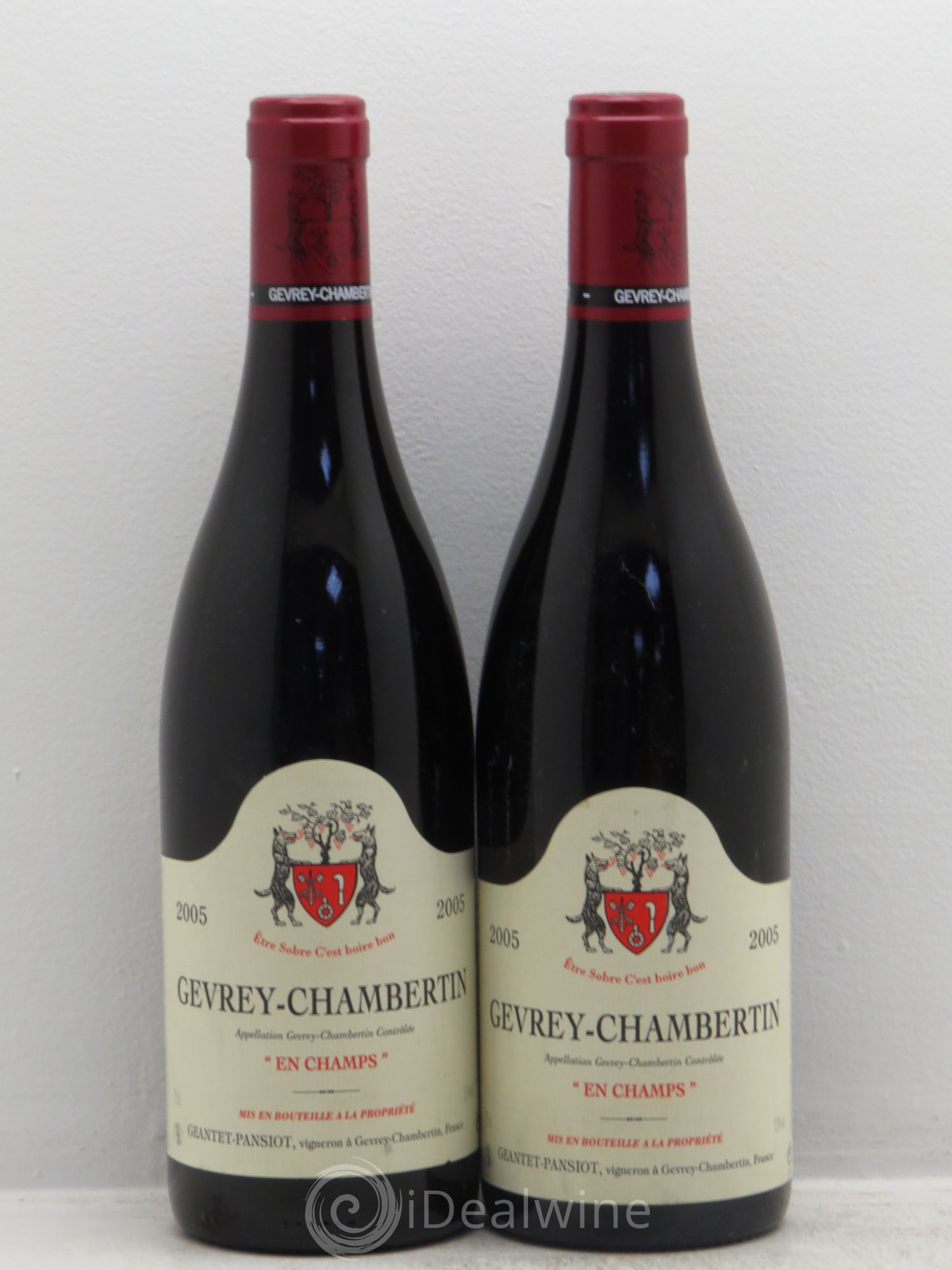 Gevrey-Chambertin En Champs Geantet-Pansiot 2005 - Lot de 2 bouteilles - 0