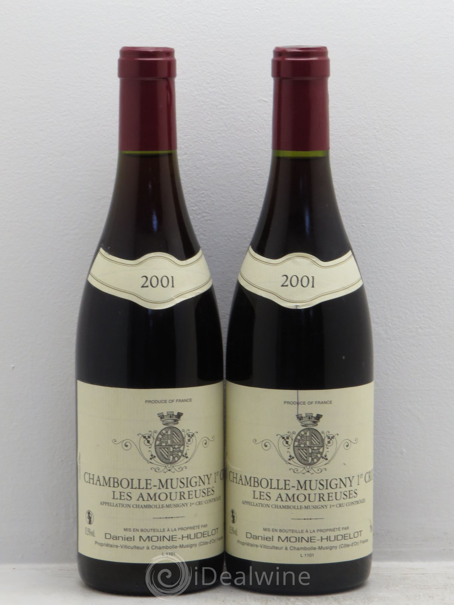 Chambolle-Musigny 1er Cru Les Amoureuses Moine-Hudelot (Domaine) 2001 - Lot de 2 bouteilles - 0