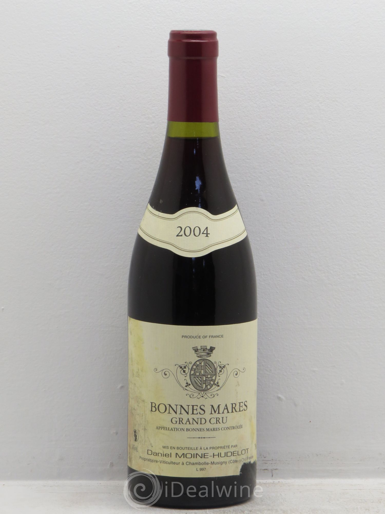 Bonnes-Mares Grand Cru Moine-Hudelot (Domaine) 2004 - Lot de 1 bouteille - 0