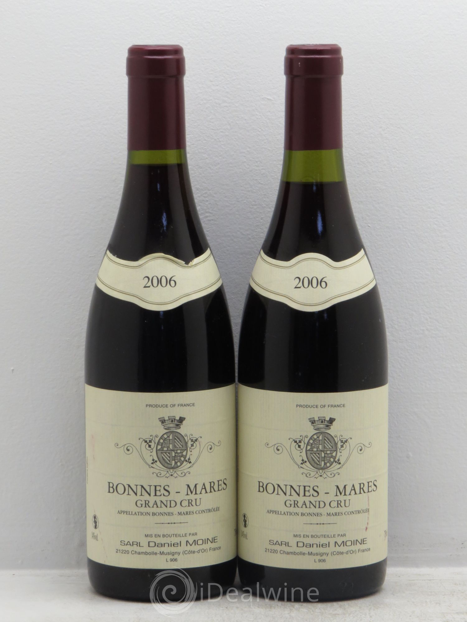Bonnes-Mares Grand Cru Moine-Hudelot (Domaine) 2006 - Lot de 2 bouteilles - 0