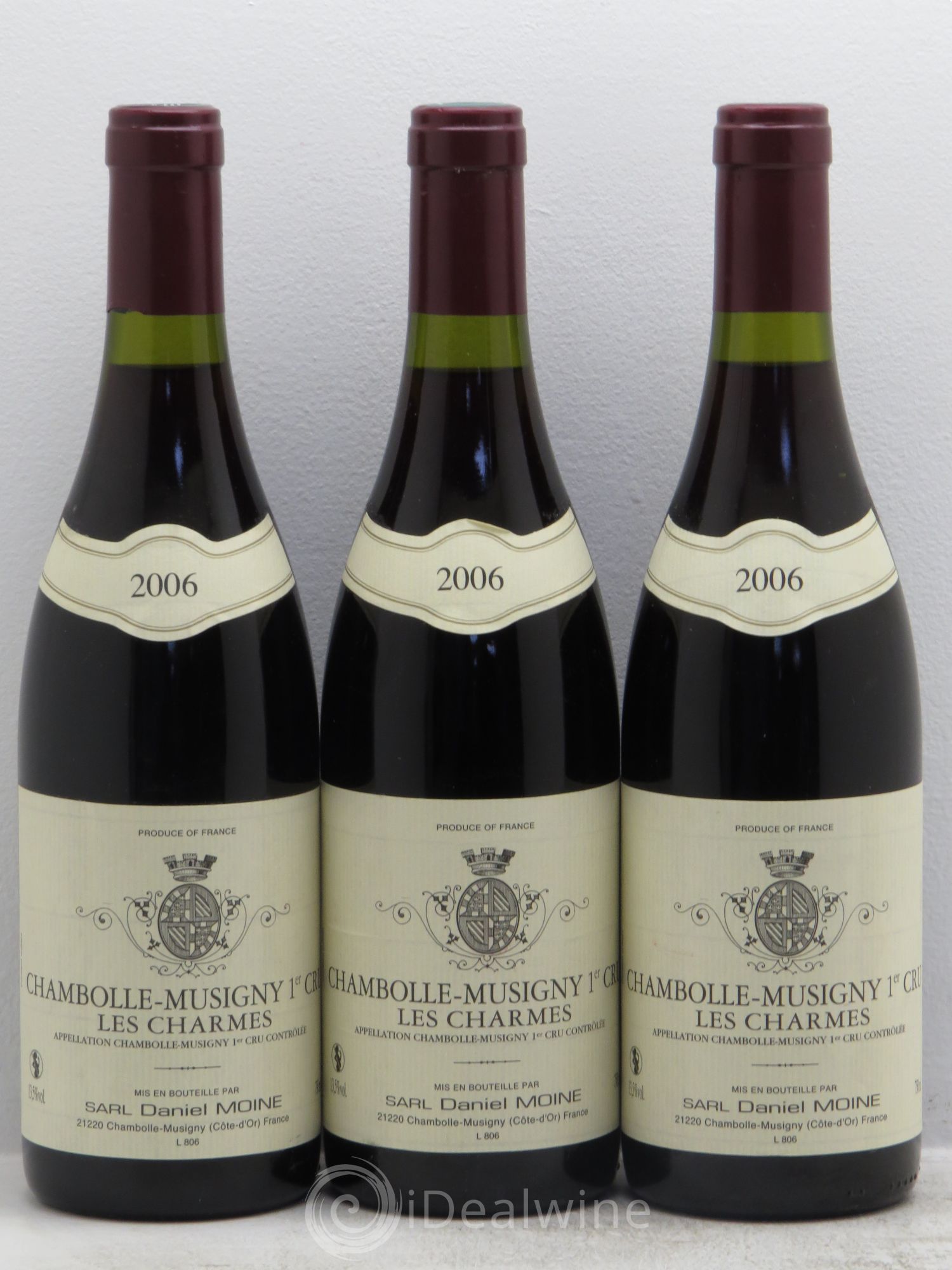 Chambolle-Musigny 1er Cru 2006 - Lot de 3 bouteilles - 0