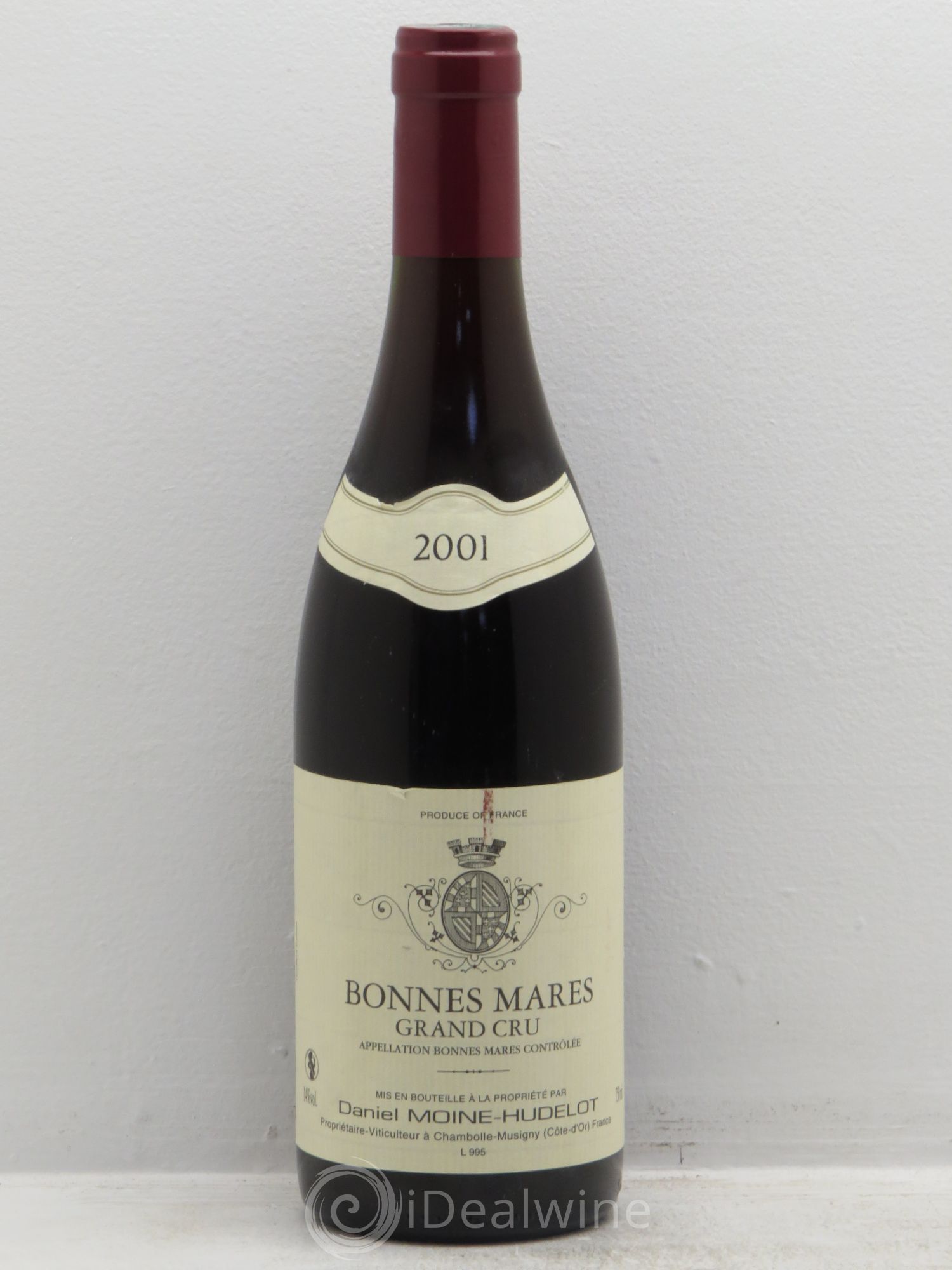 Bonnes-Mares Grand Cru Moine-Hudelot (Domaine) 2001 - Lotto di 1 bottiglia - 0