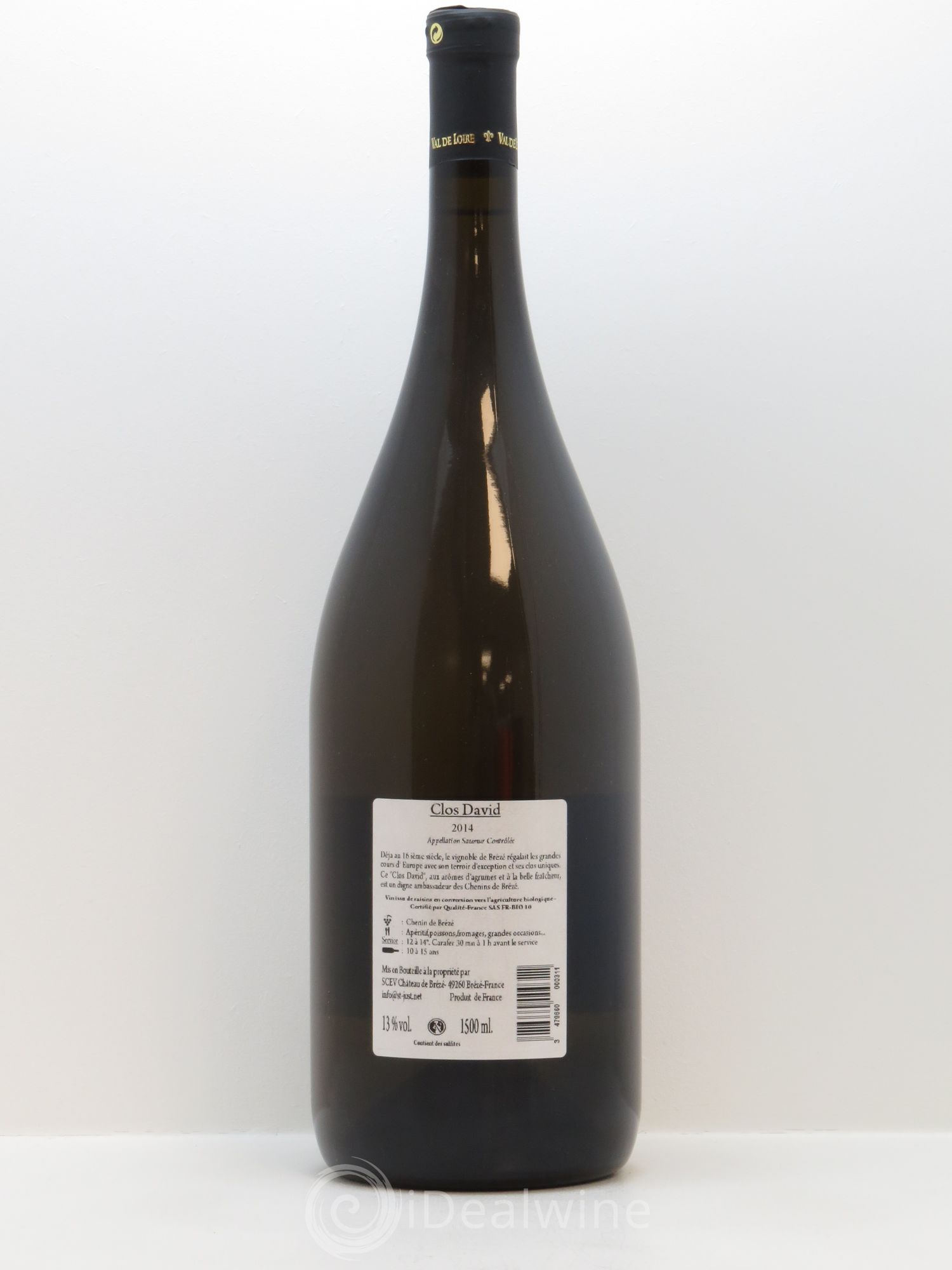 Saumur Clos David Château de Brézé 2014 - Lot de 1 magnum - 1