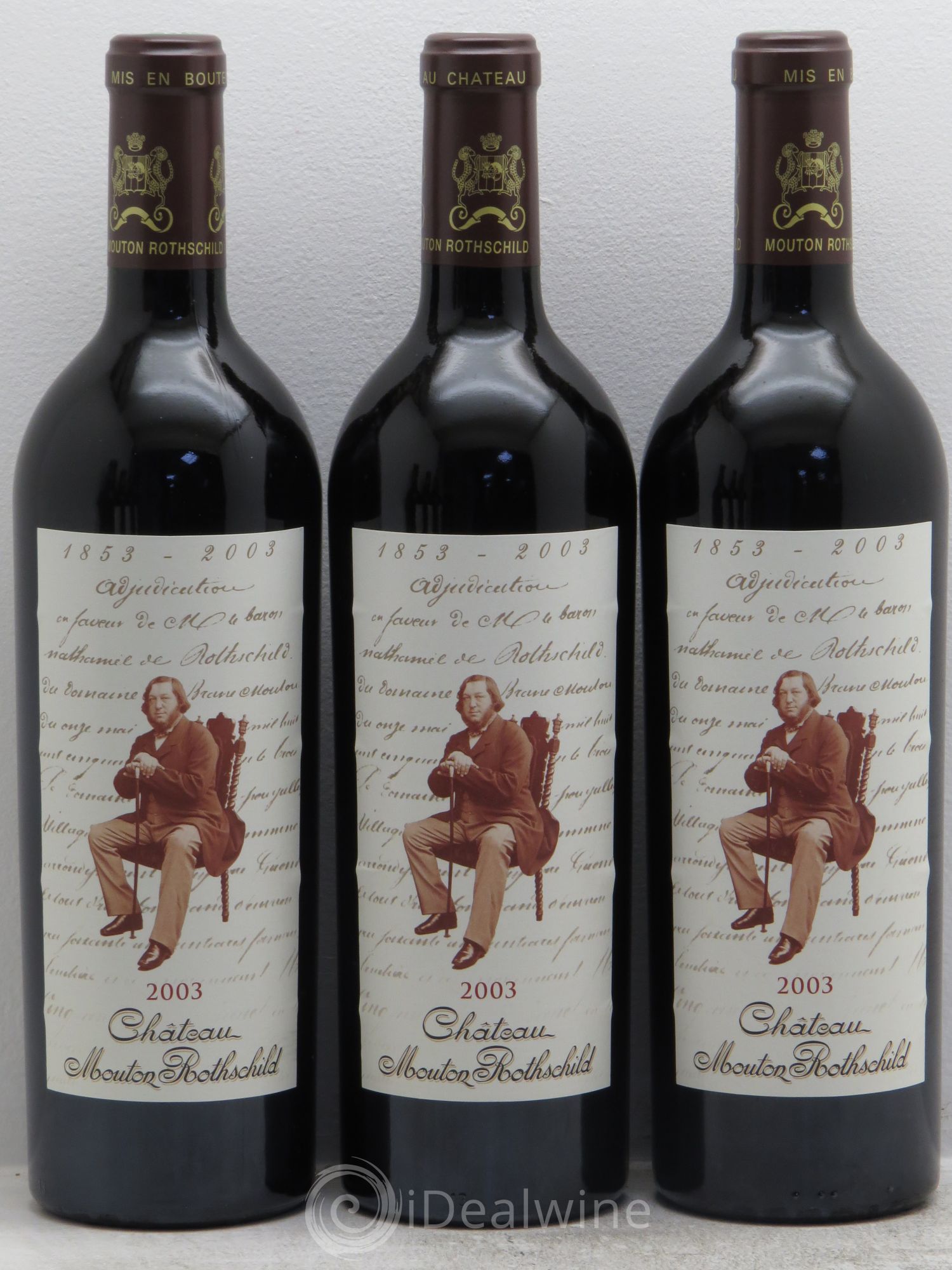 Château Mouton Rothschild 1er Grand Cru Classé 2003 - Lot de 6 bouteilles - 1