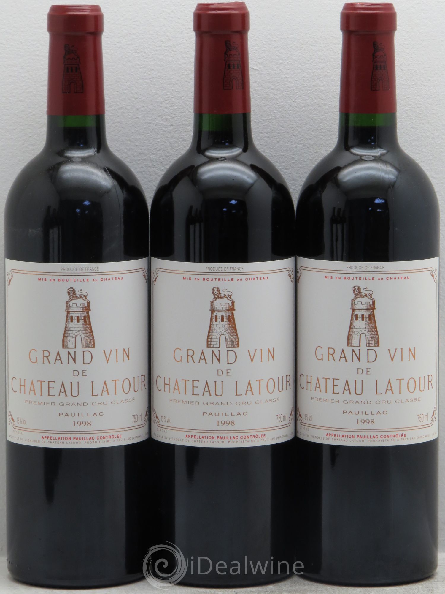 Château Latour 1er Grand Cru Classé 1998 - Lot de 6 bouteilles - 1